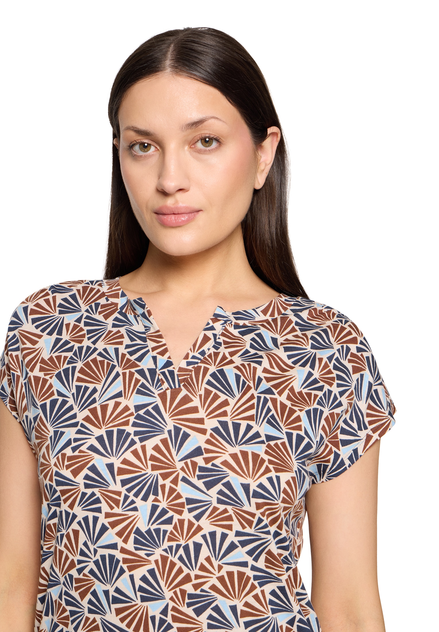 Betty&Co Rundhalsshirt »Casual-Shirt mit Tunnelzug«
