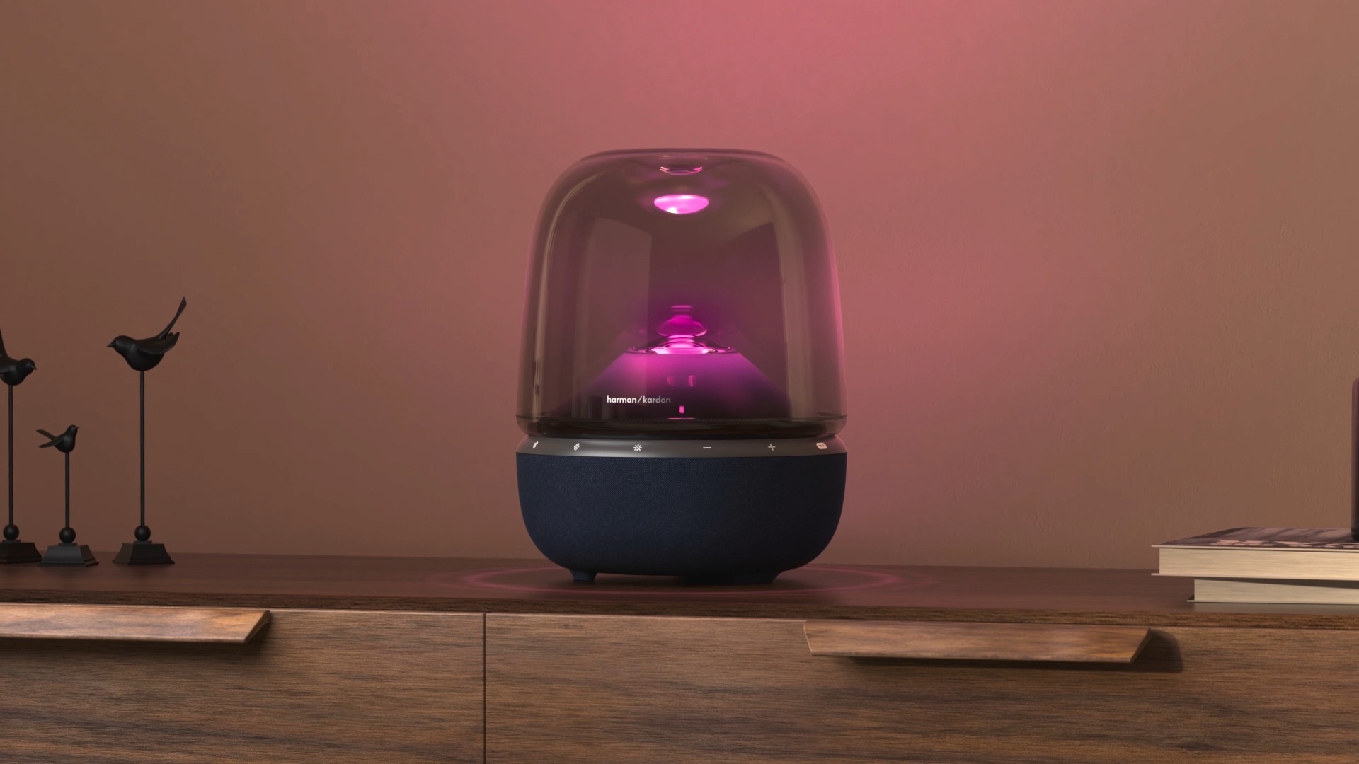 Harman/Kardon Wireless Lautsprecher »Aura Studio 5 Wi-Fi Edition« (Bluetooth | WLAN ) WLAN Lautsprecher für zu Hause mit faszinierender Beleuchtung