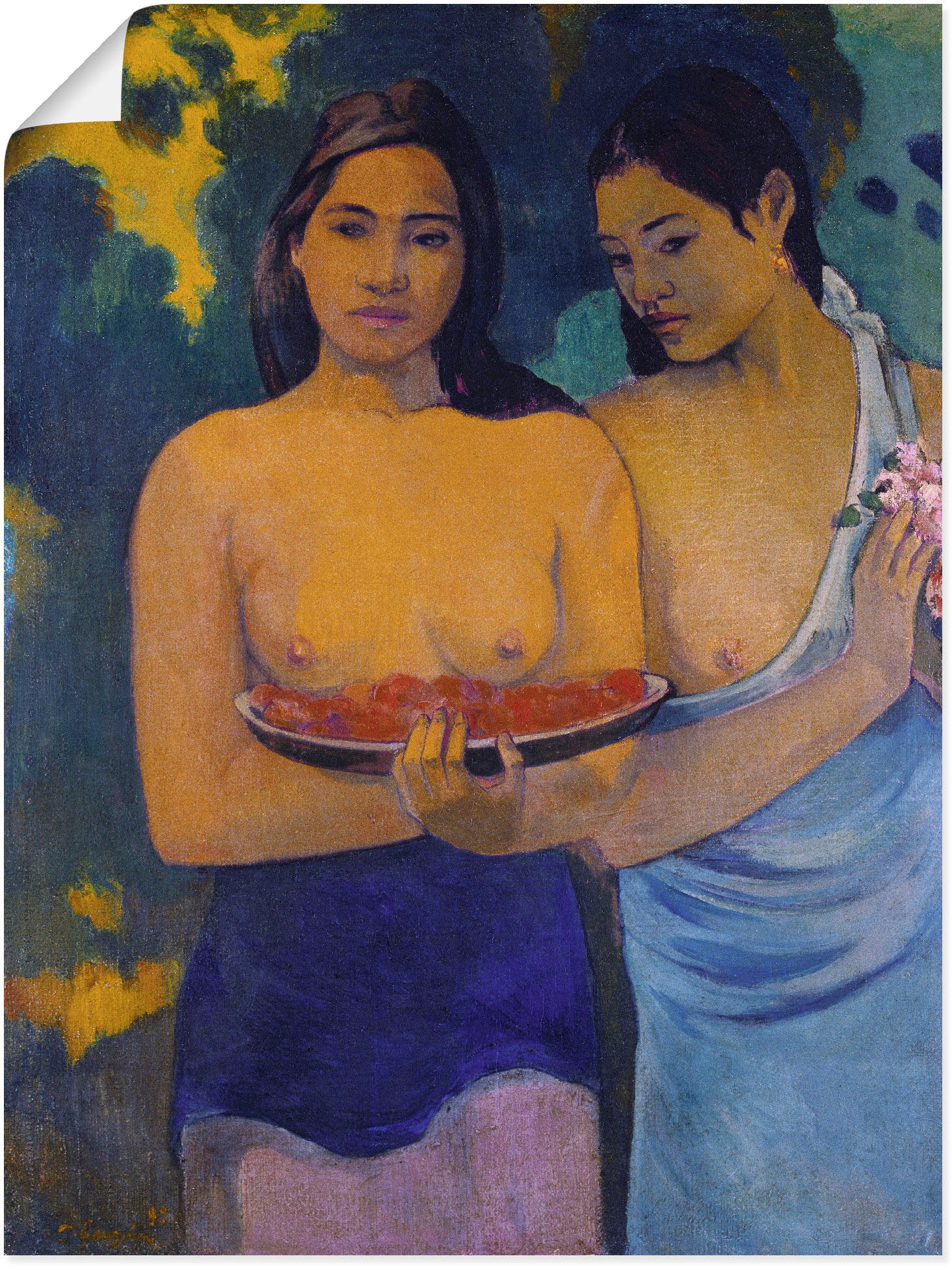 Artland Wandbild »Zwei Frauen von Tahiti. 1899«, Frau, (1 St.), in vielen Größen & Produktarten -Leinwandbild, Poster, Wandaufkleber / Wandtattoo auch für Badezimmer geeignet