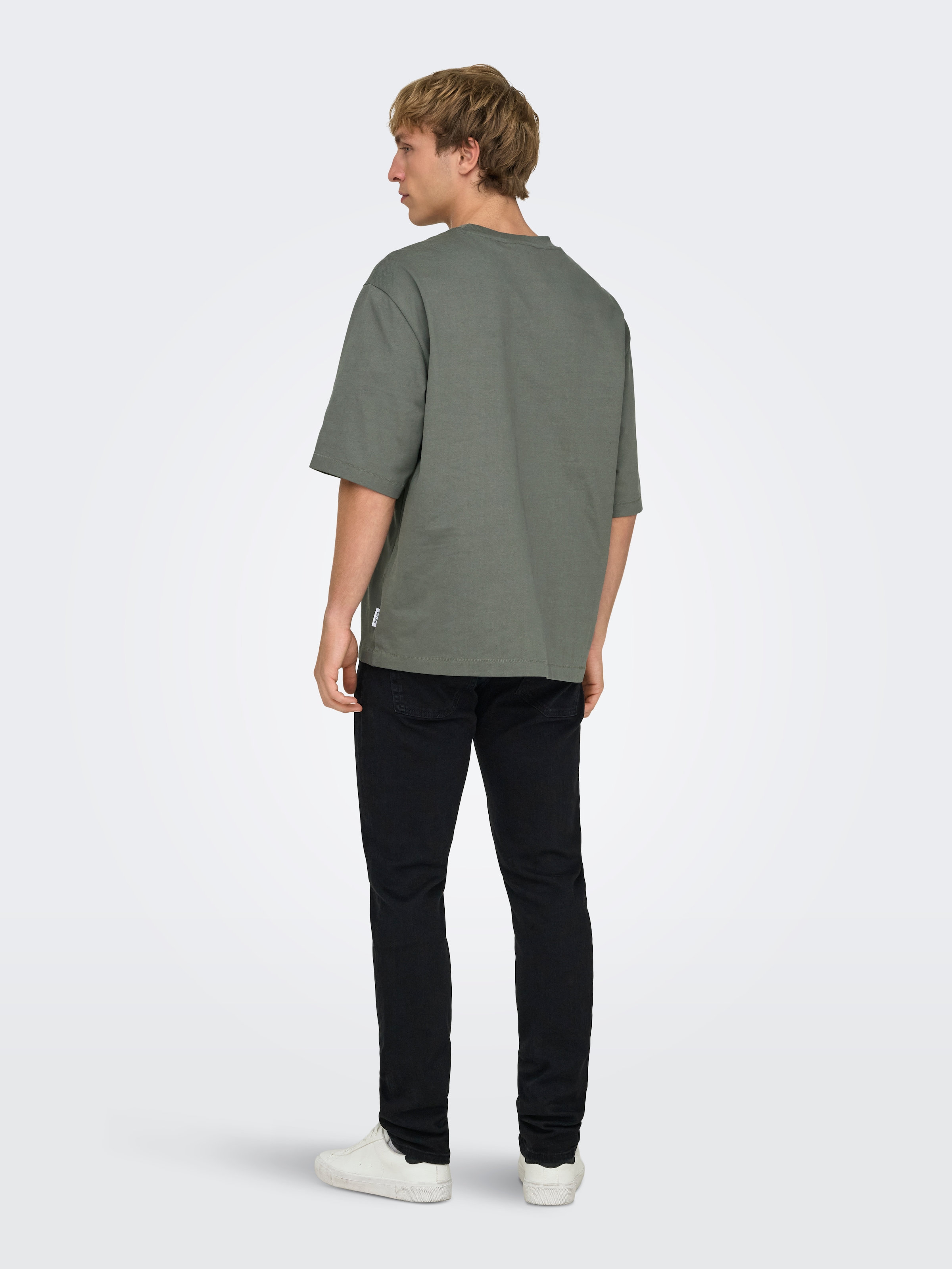 ONLY & SONS Rundhalsshirt »ONSMILLENIUM OVZ SS TEE NOOS«