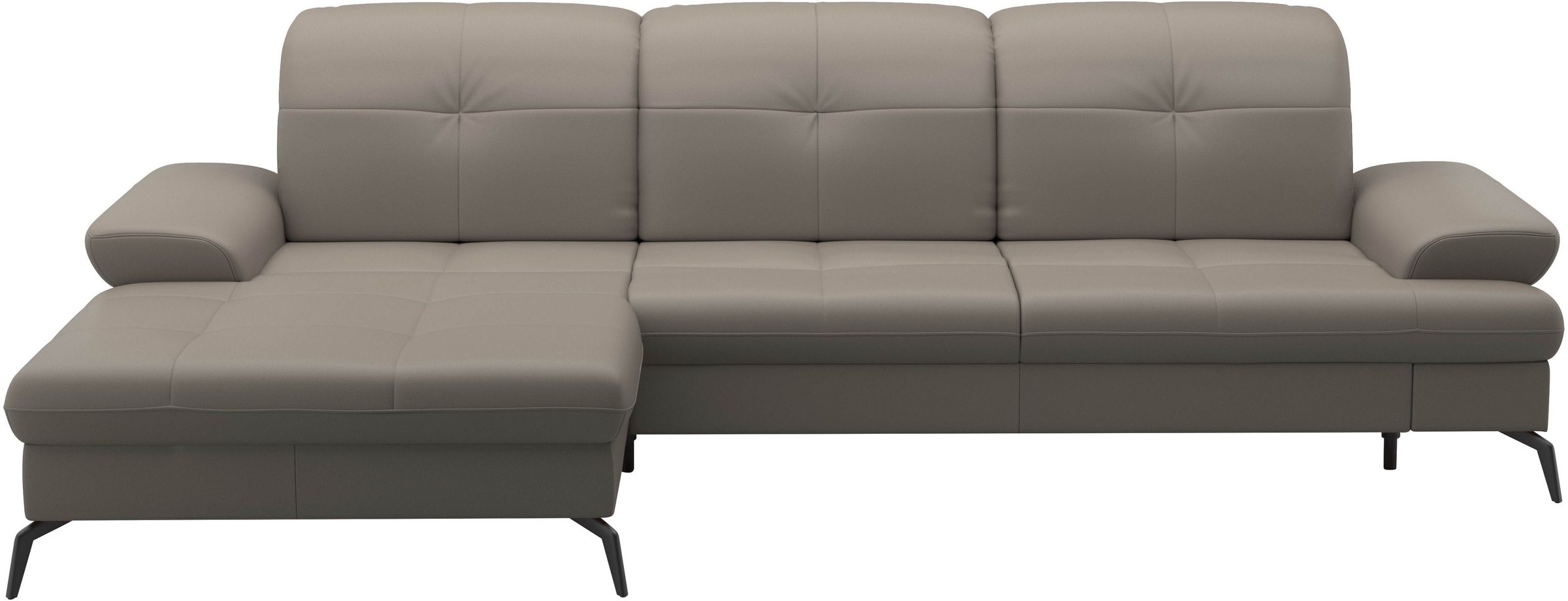 sit&more Ecksofa »Amica, L-Form, inkl. Sitztiefenverstellung & Armteilverstellung«, wahlweise mit Bettfunktion, Bettkasten und Kopfteilverstellung