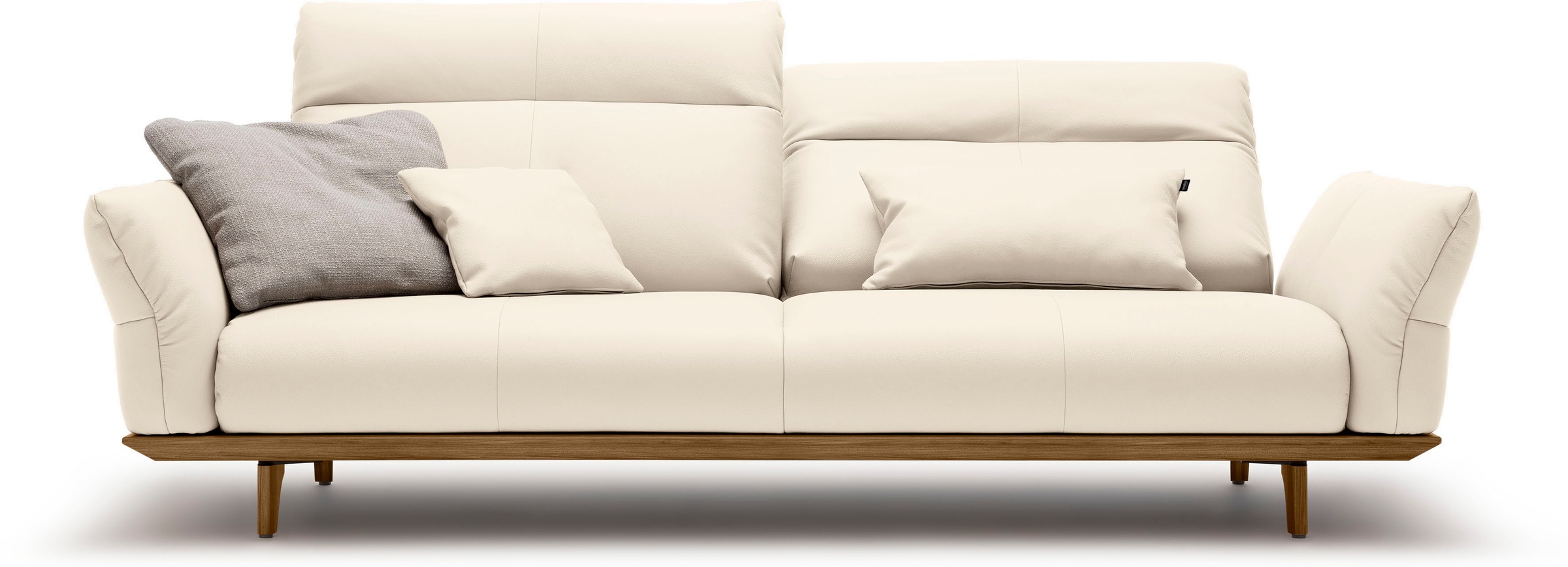Creation BY ROLF BENZ 3,5-Sitzer »CR.460«, Sockel und Füße in Nussbaum, Breite 228 cm