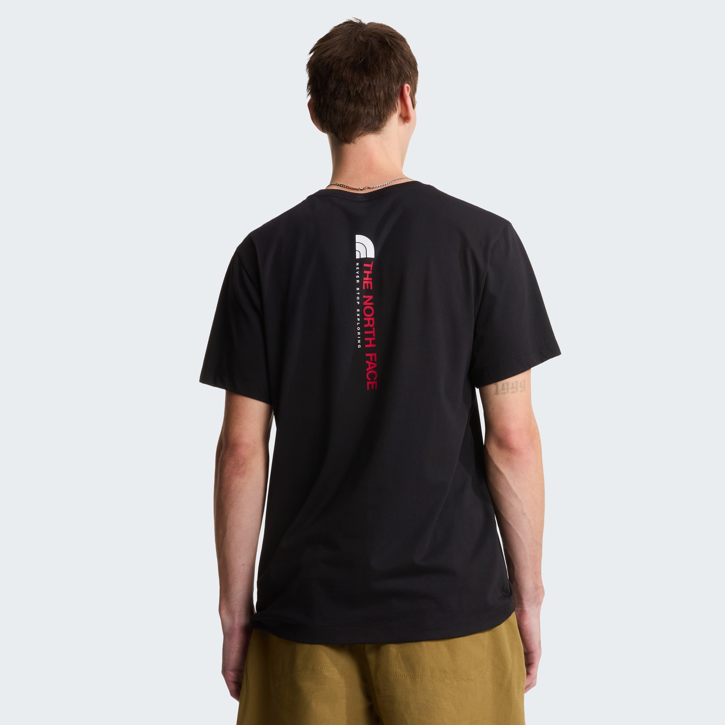 The North Face T-Shirt »M VERTICAL REGULAR SHORT SLEEVE TEE-GRAPHIC« normale Passform, kurze Ärmel, für Sportmode und Outdoormode