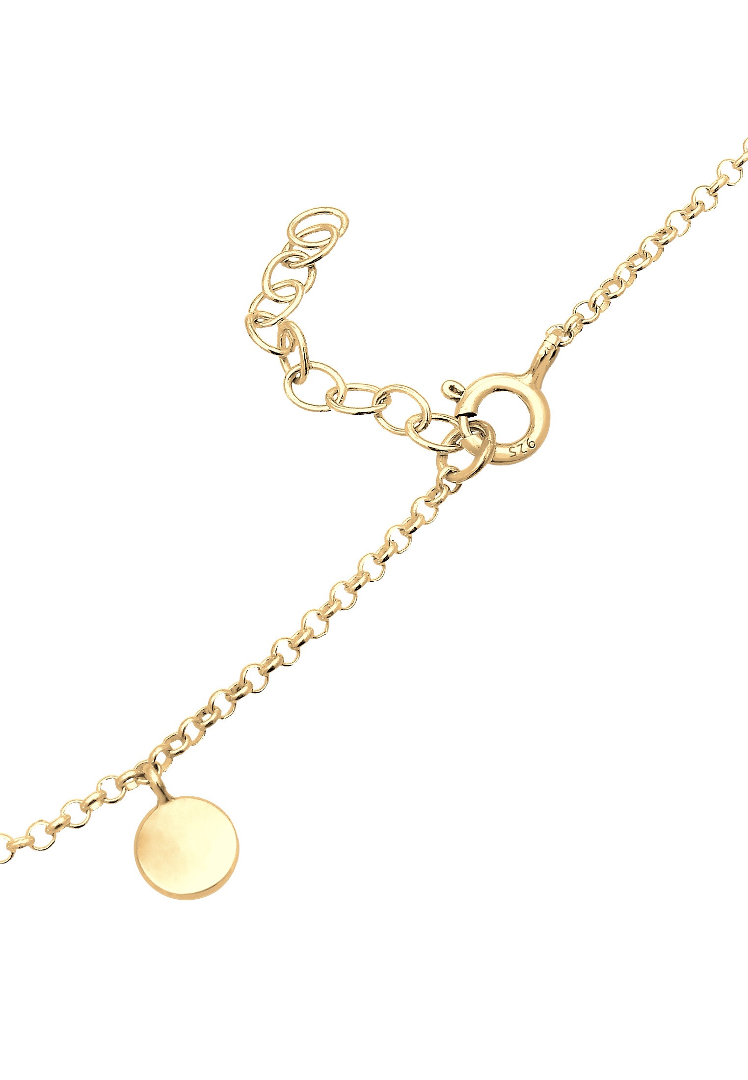 Elli Fußkette »Fußschmuck Fußkette mit Plättchen Sommer 925er Silber«