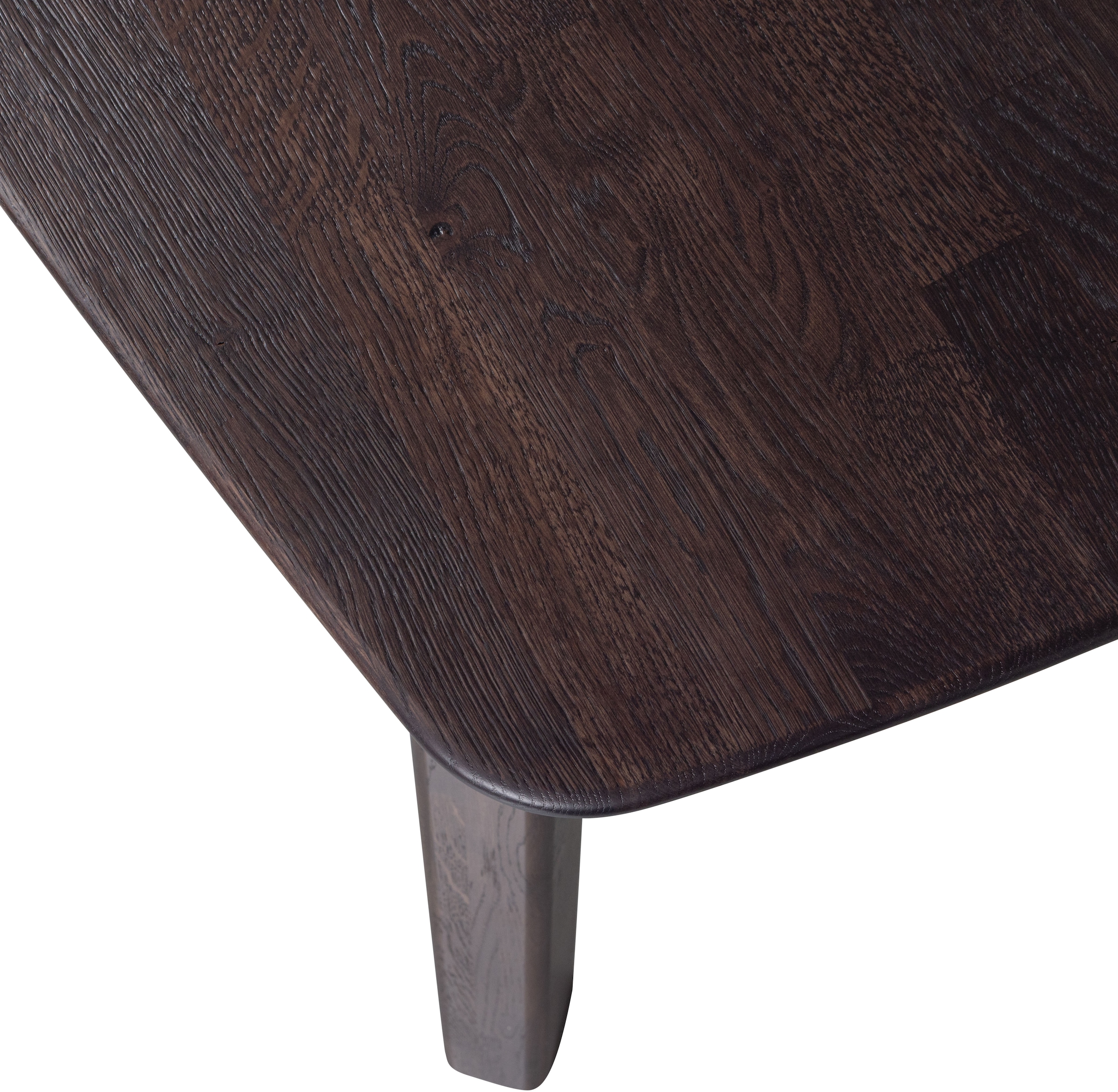 WOOOD Esstisch »Tablo FSC® Mix Eichenholz Dänisch-oval, H 74 x B 180 x T 100 cm« Haarlem-Fuß in 4 Stellungen montierbar, Fingerzinkenverbindung
