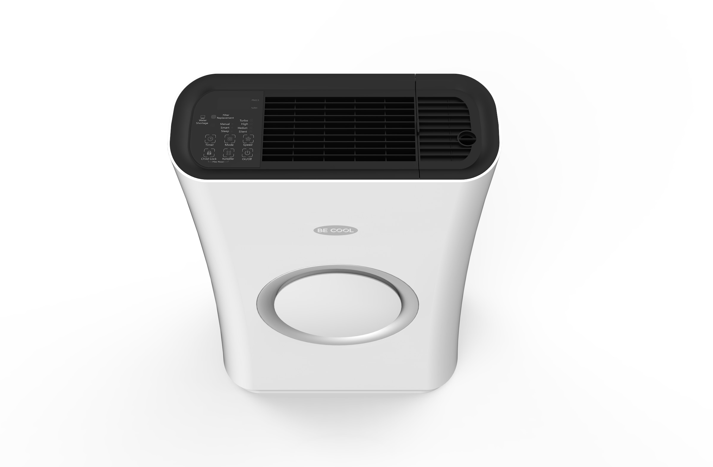 be cool Kombigerät Luftbefeuchter und -reiniger »Design Luftreiniger BC52LR2101 von BE COOL«, für 52 m² Räume
