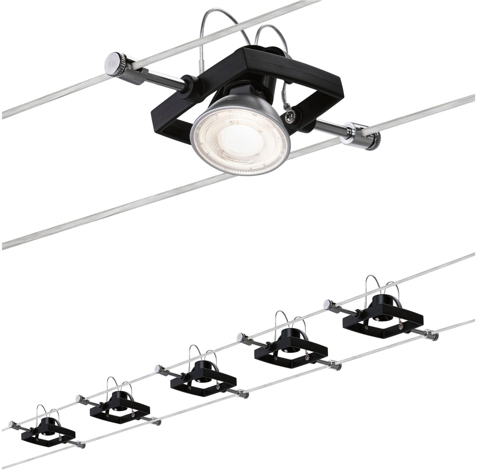 Paulmann LED Deckenleuchte »Mac II«, 5 flammig, Leuchtmittel GU 5,3 | ohne Leuchtmittel, GU 5,3