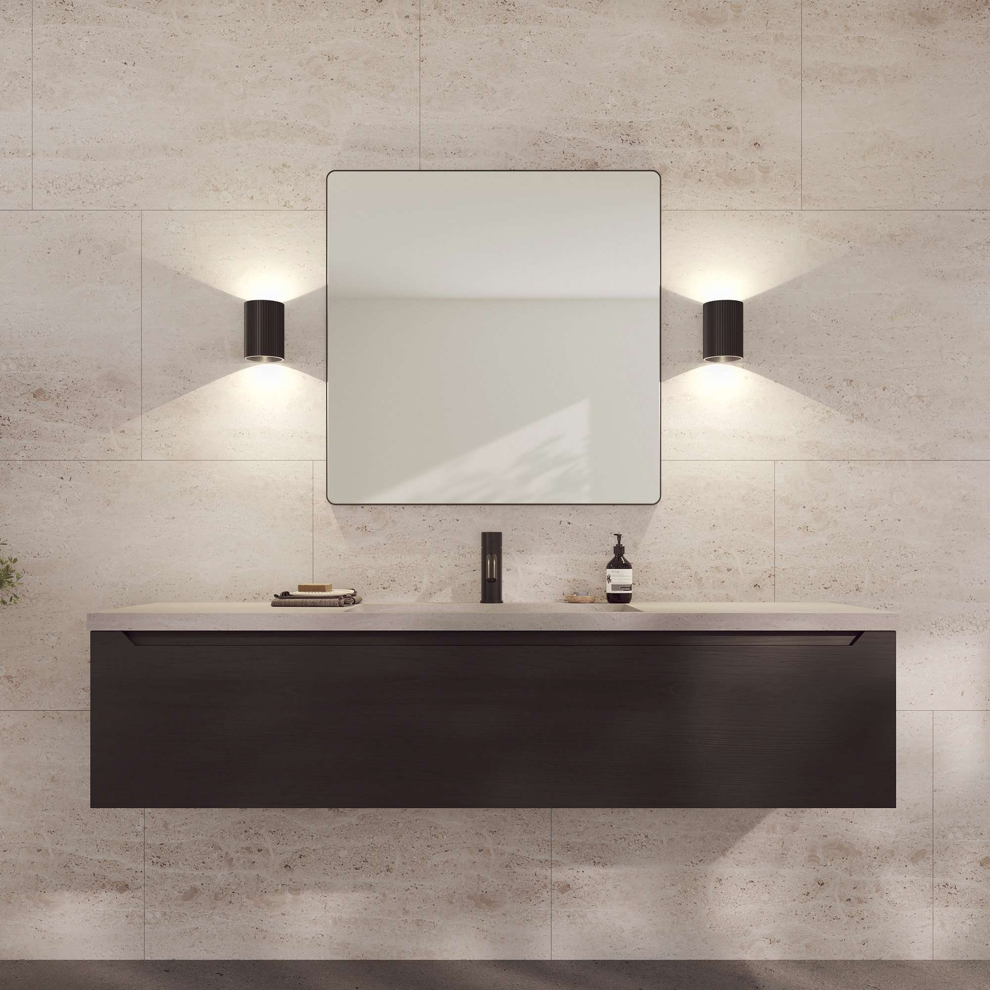 Loevschall Spiegel »Refine Wandspiegel rechteckig – eleganter Designspiegel mit edlem«, Rahmen in vielen Größen & Farben für Bad, Flur & Schlafzimmer