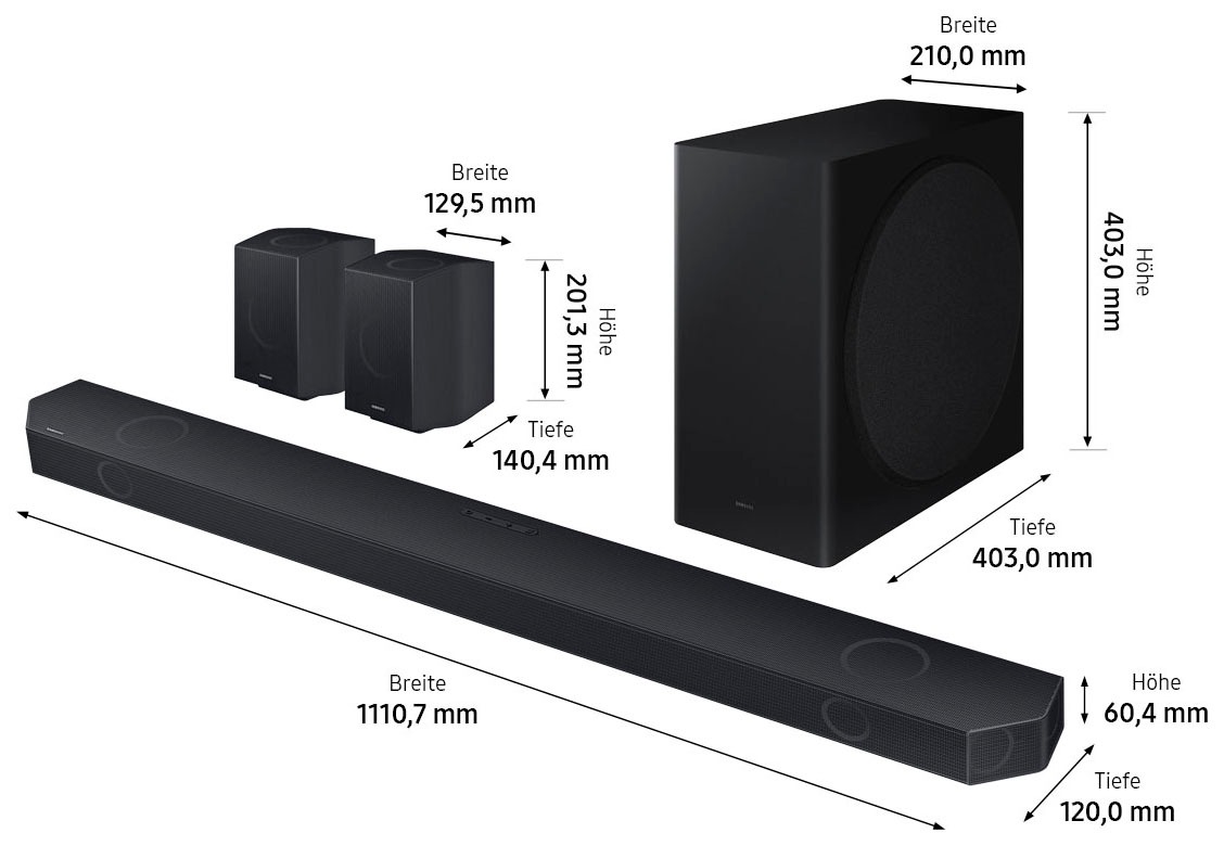Samsung Soundbar »HW-Q935GC«, 9.1.4-SurroundSound
