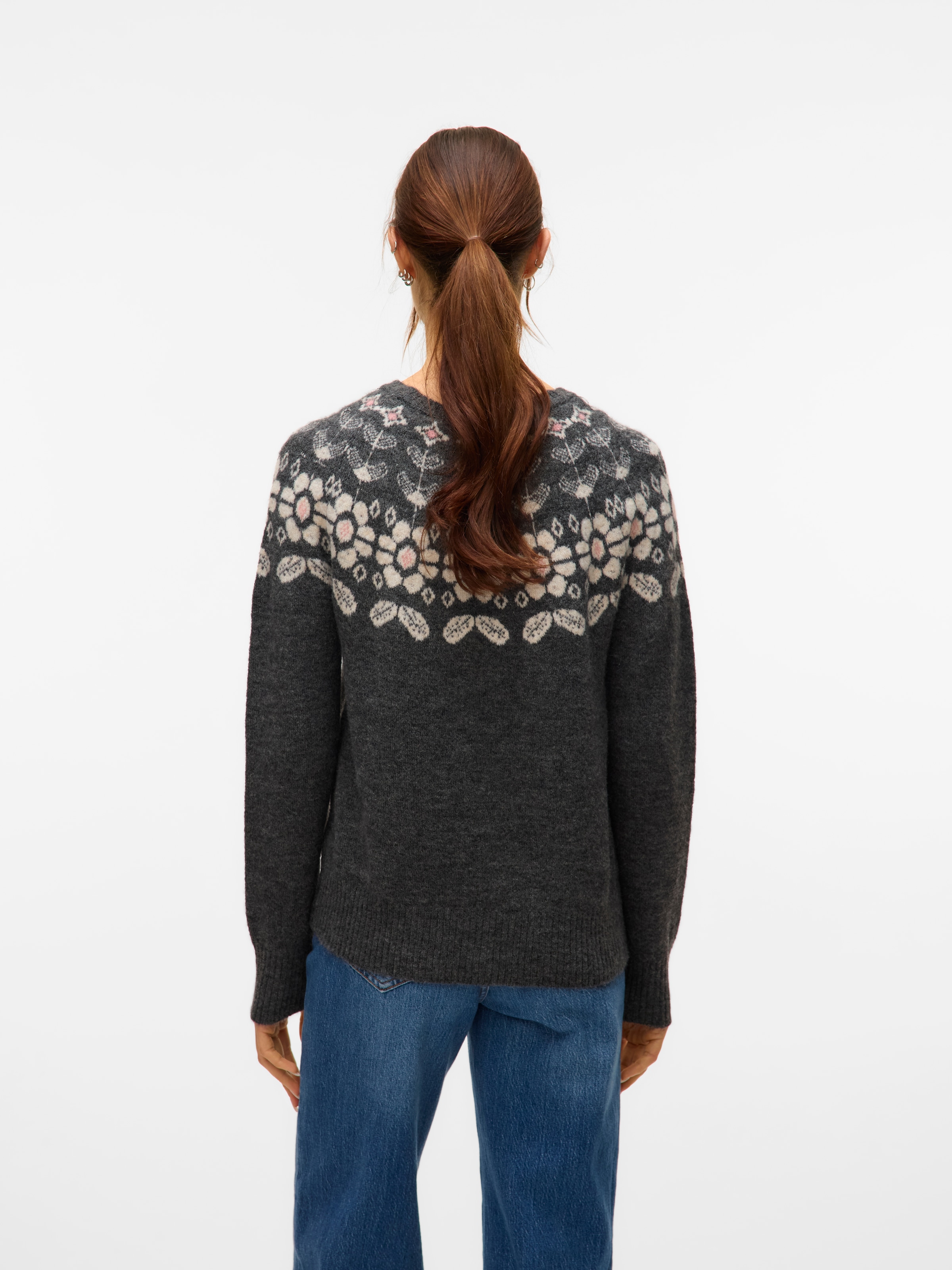 Vero Moda Strickpullover »VMSIMONE LS NORDIC PULLOVER GA REP BOO«