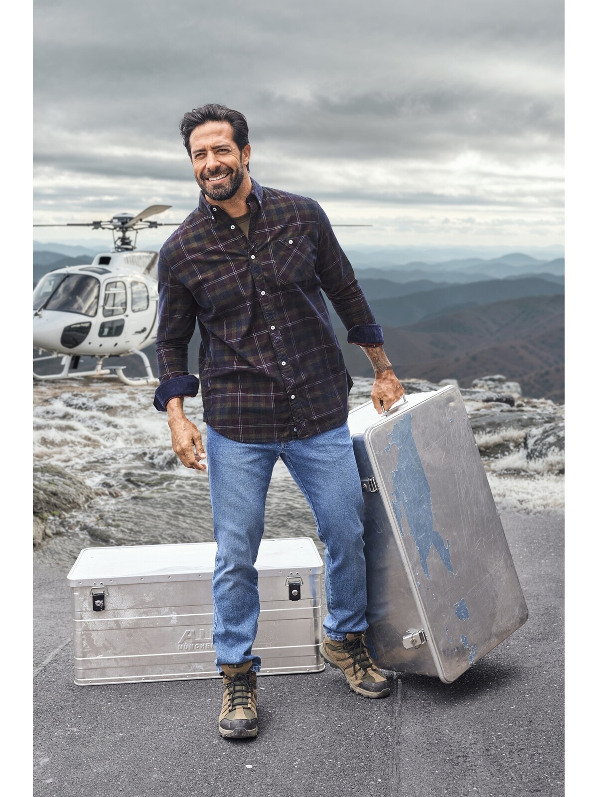 Jan Vanderstorm Karohemd »Cordhemd OLAFSEN«