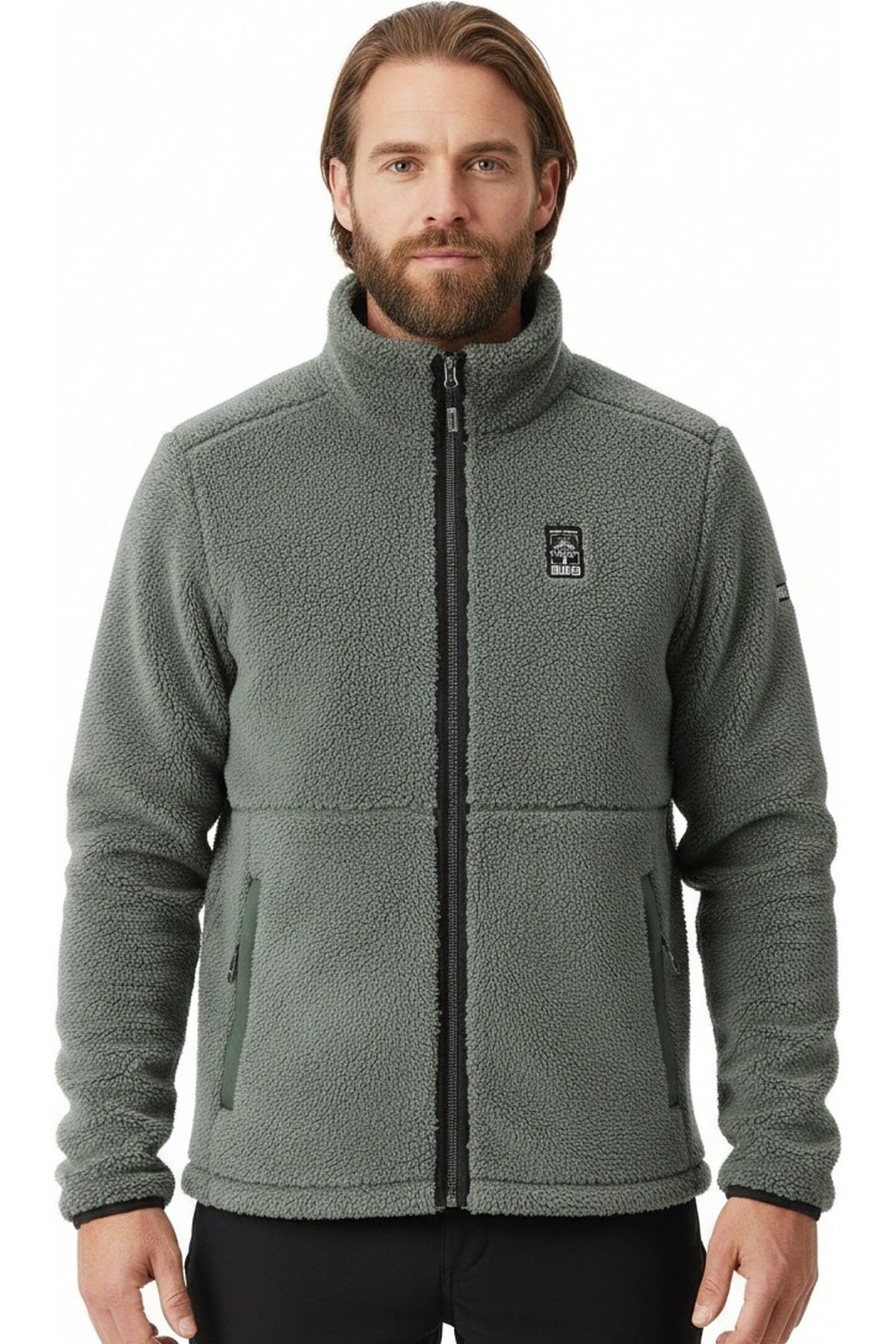 LPO Kapuzenfleecejacke »Rhys Outdoor« mit Langhaarfleece