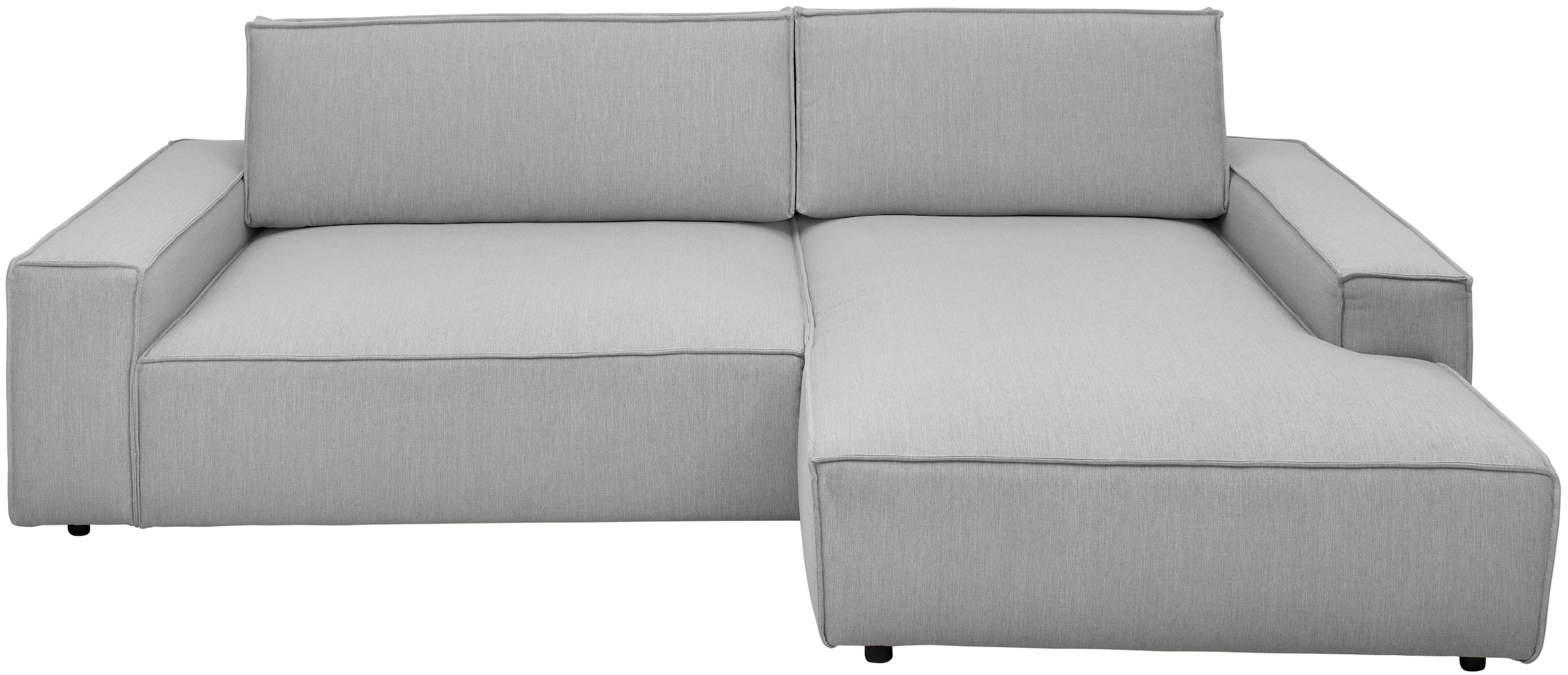 Home affaire Ecksofa »NEU: SHERWOODL XXL 284, Big-Sofa L-Form, tiefe Sitzfläche 95 cm, Cord,«, Leinenoptik, Recamiere rechts/links, auch als Schlafsofa stellbar