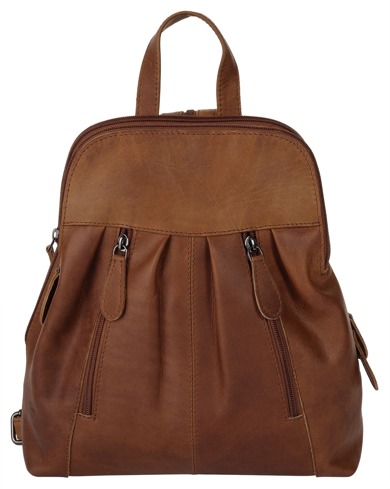 Cityrucksack, echt Leder