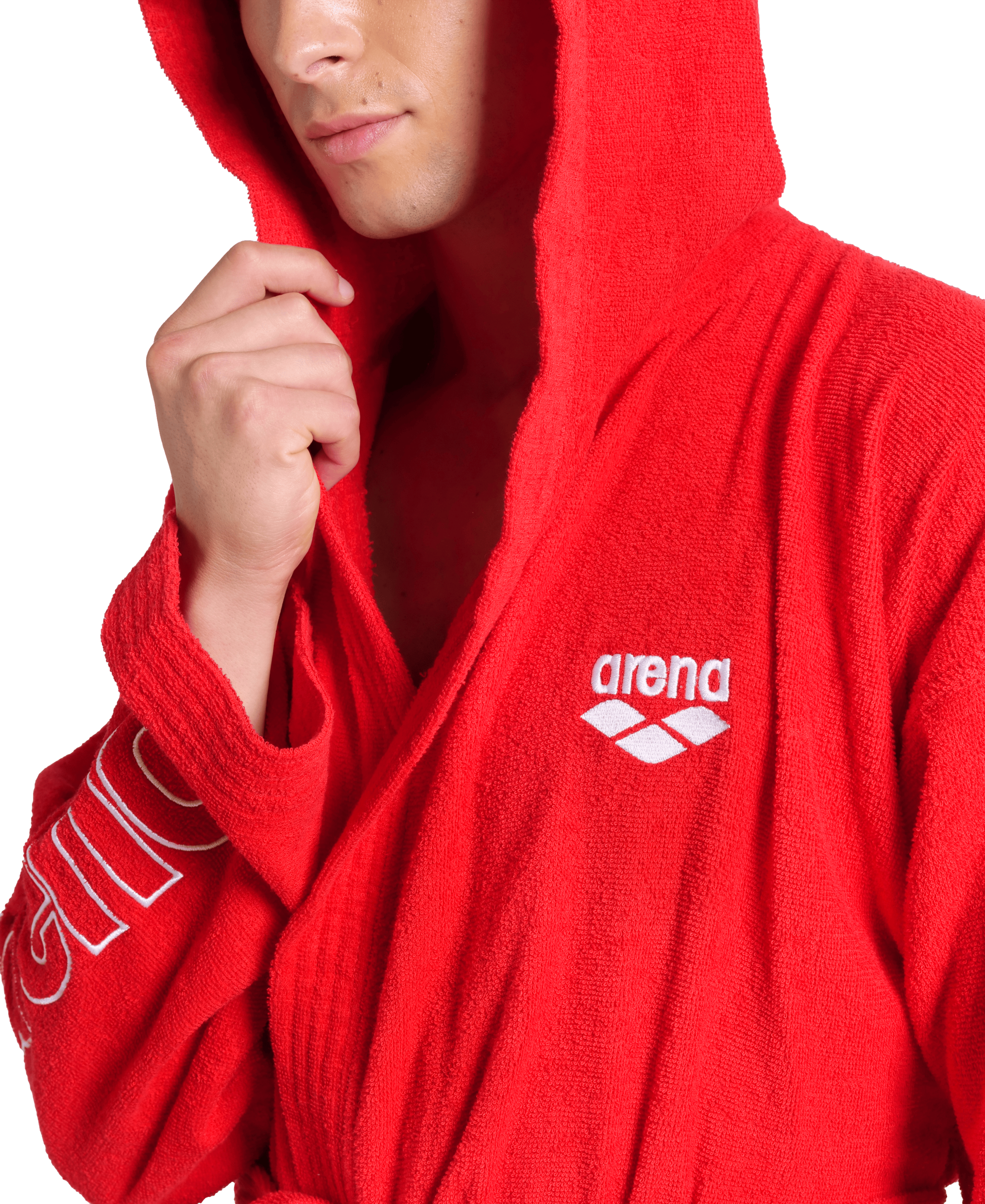 Arena Bademantel »arena Unisex Zeppelin Bademantel« 1 Stk. Schwimmbad, Sauna, Baumwolle, Unisex, weich, bequem, Kapuze, leicht