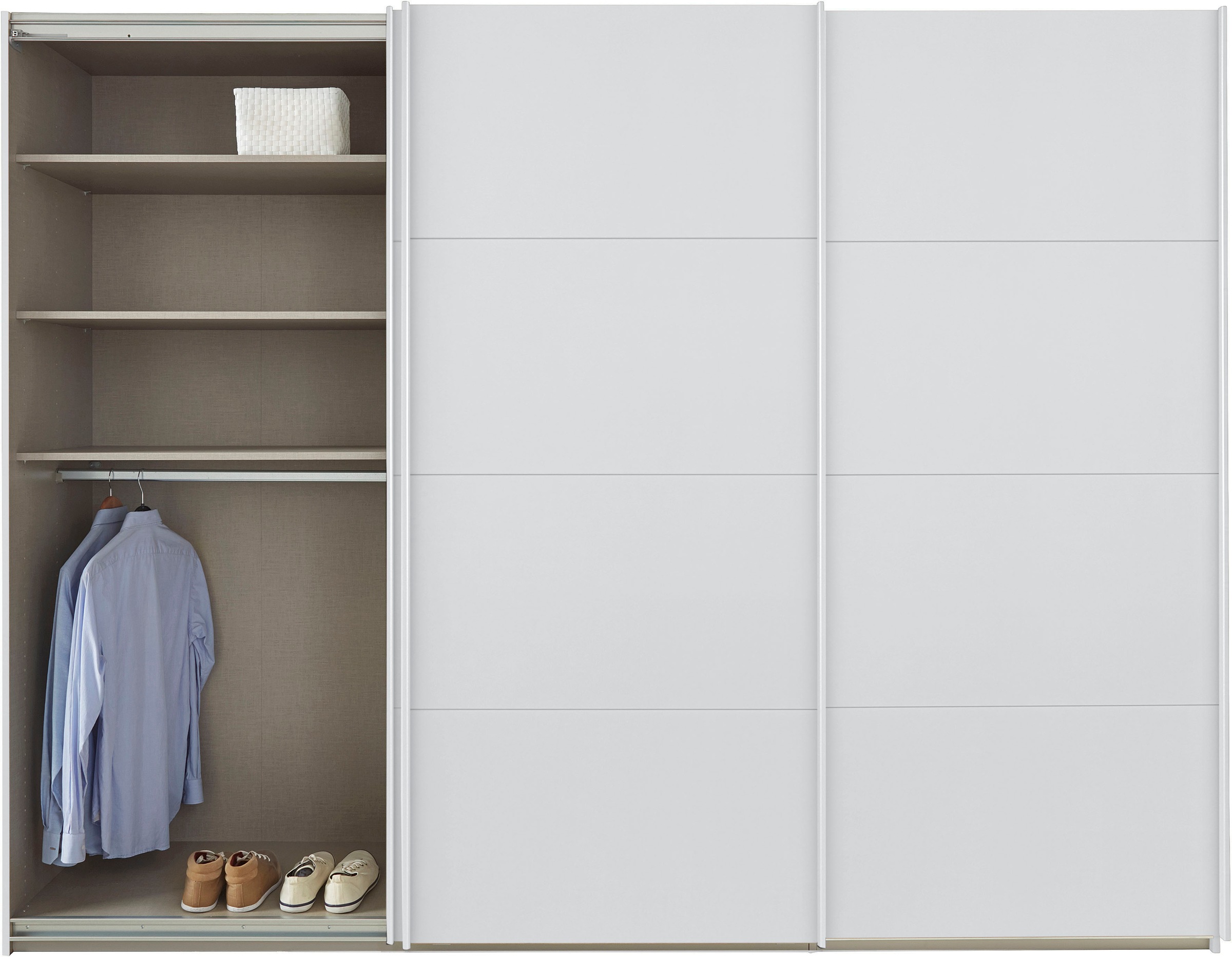 rauch Schwebetürenschrank »Kleiderschrank Schrank Garderobe TOPSELLER OTELI inkl. Inneneinteilung«, mit 3 Innenschubladen sowie zusätzlichen Einlegeböden MADE IN GERMANY