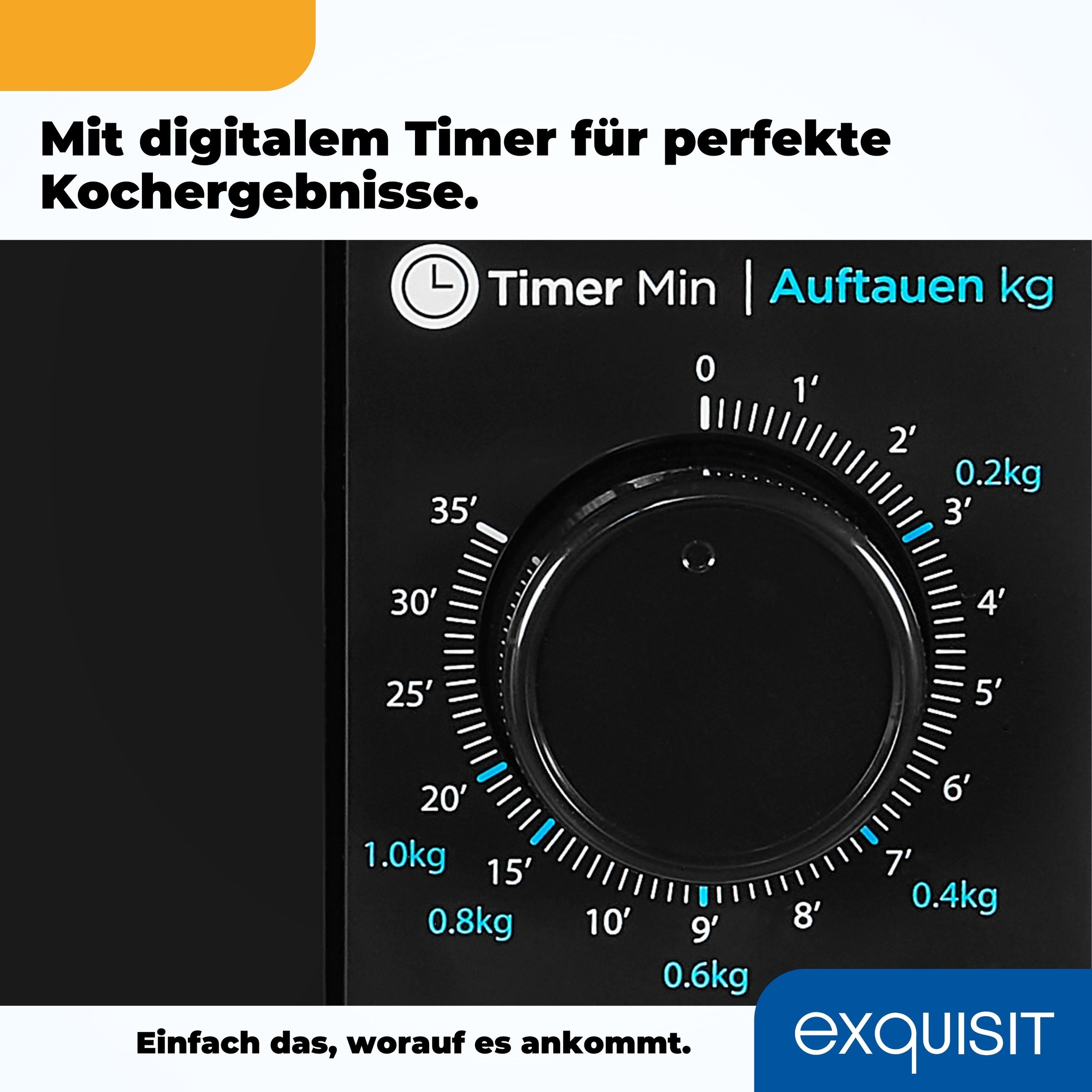 exquisit Mikrowelle »WP 700 J17-3 sw«, Mikrowelle, 700 W
