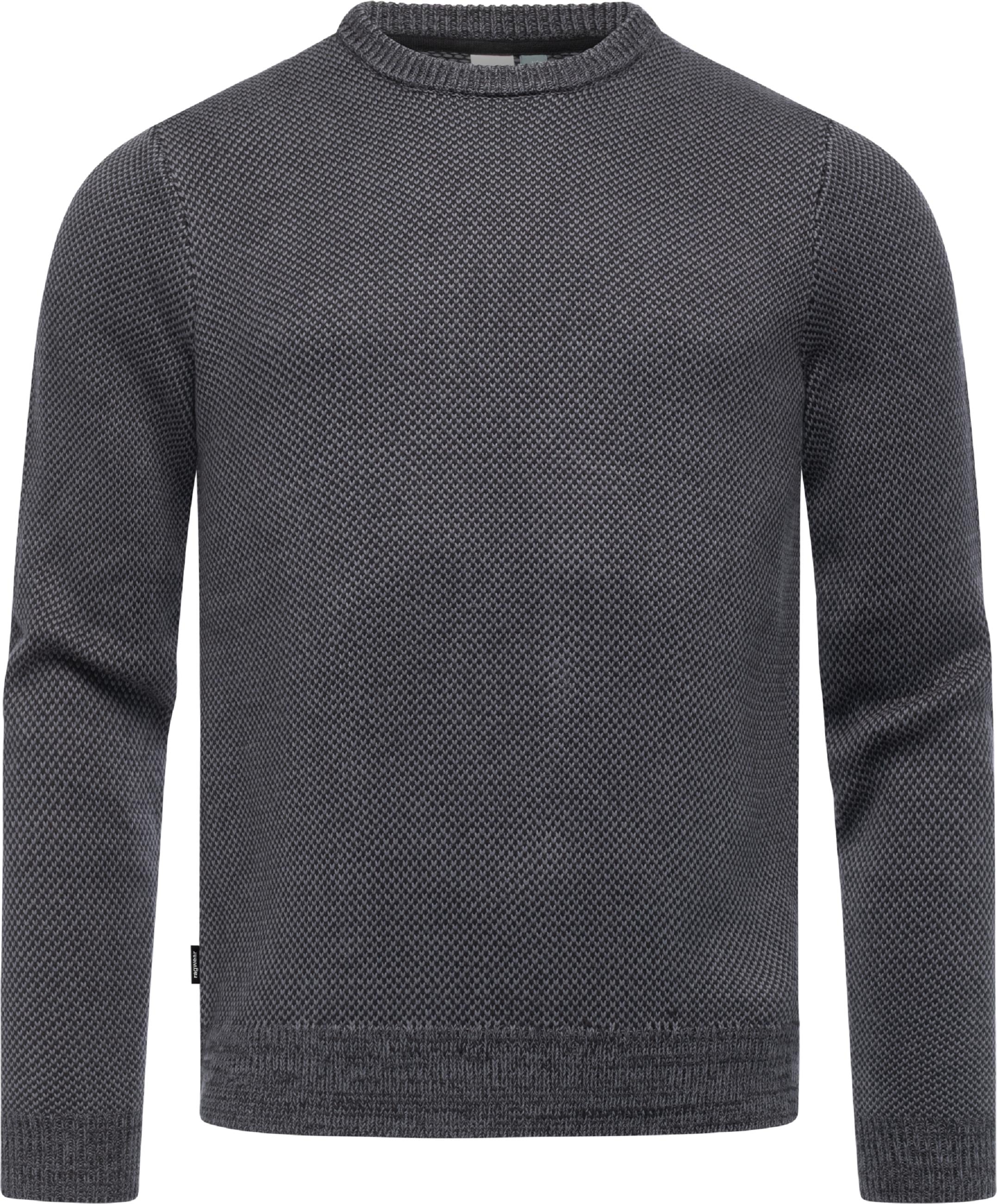 Ragwear Sweater »Strickpullover Larrs«, stylischer Herren Sweatpullover mit Rippbündchen
