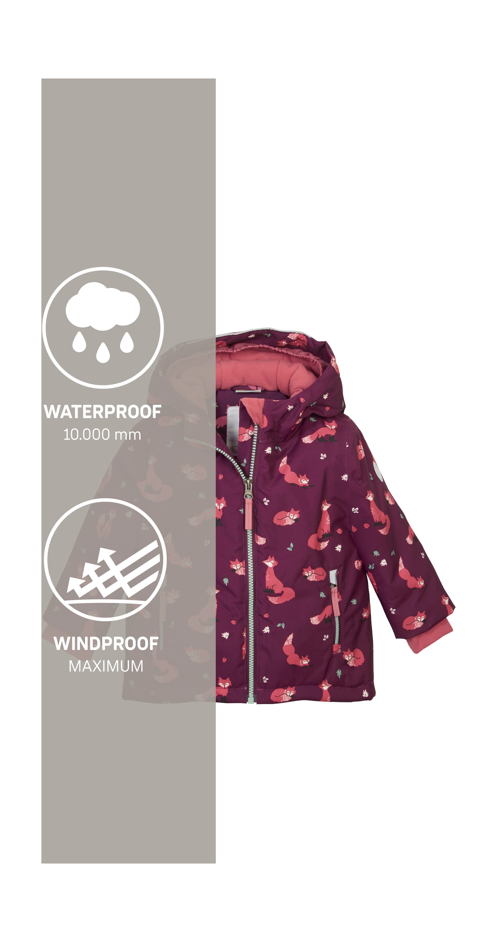 first instinct by killtec Skijacke »FISW 29 MNS SKI JCKT« Wasserdichte Jacke mit verlängerbaren Ärmeln und stylischem Print