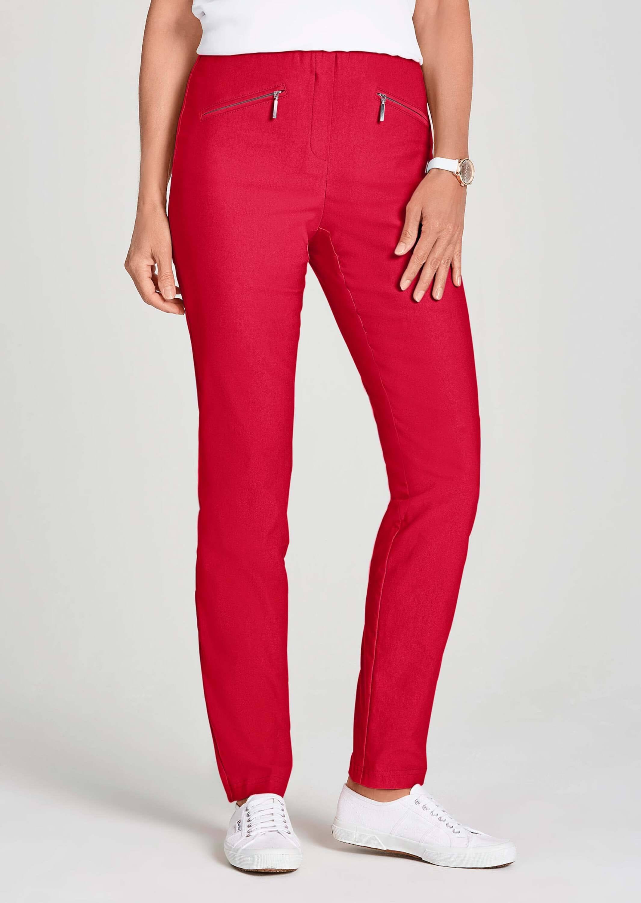 GOLDNER 2-in-1-Hose »Kurzgröße Schlupfhose LOUISA mit Steppnähten«  Ohne