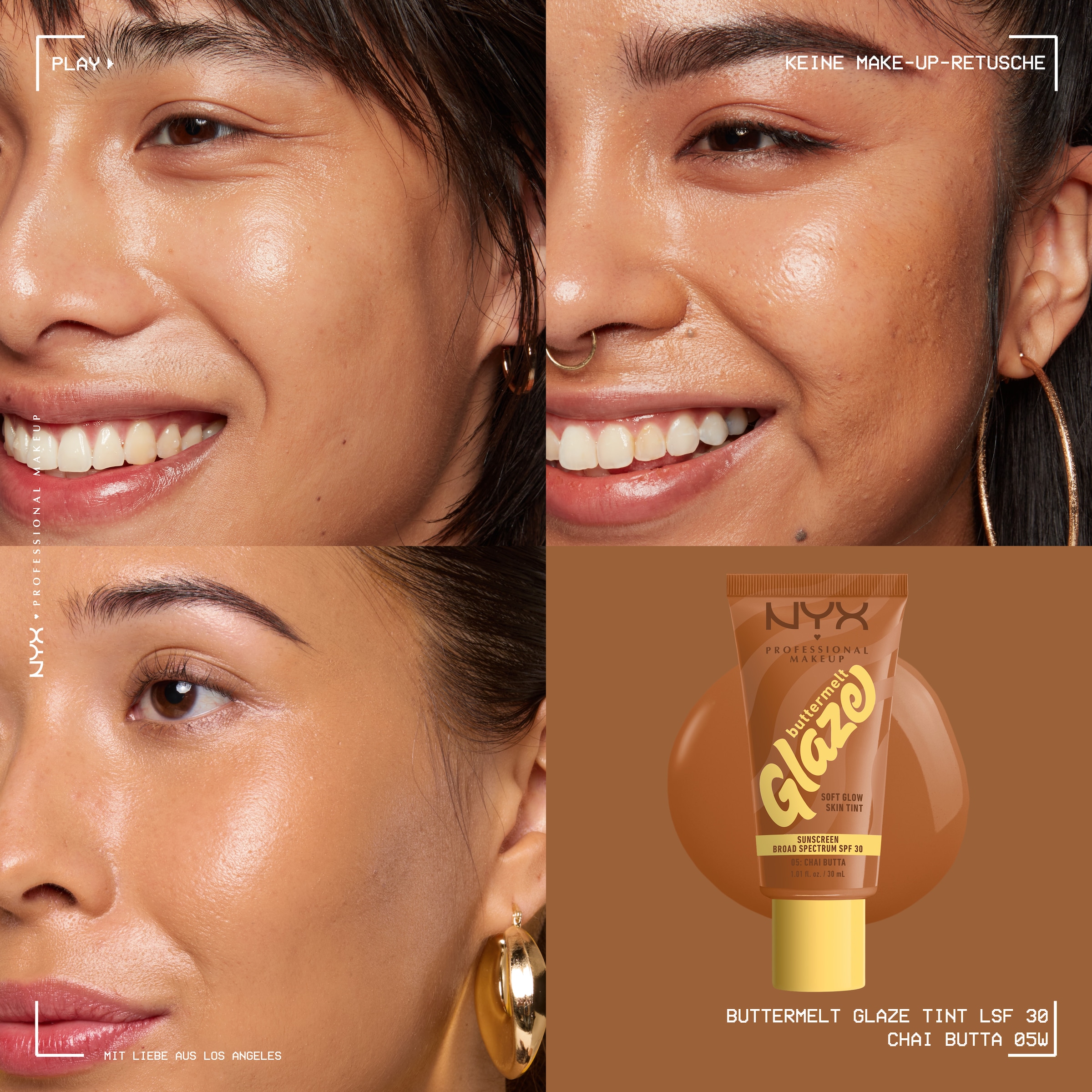 NYX Foundation »NYX Professional Makeup Buttermelt Glaze Foundation LSF 30«