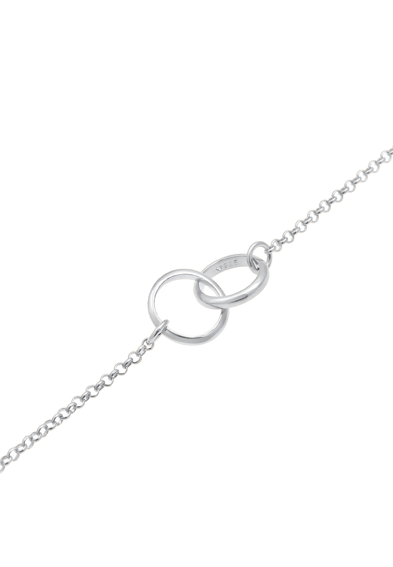 Elli Armkette »Armband Kreise Ringe Verbunden Basic 925 Silber«