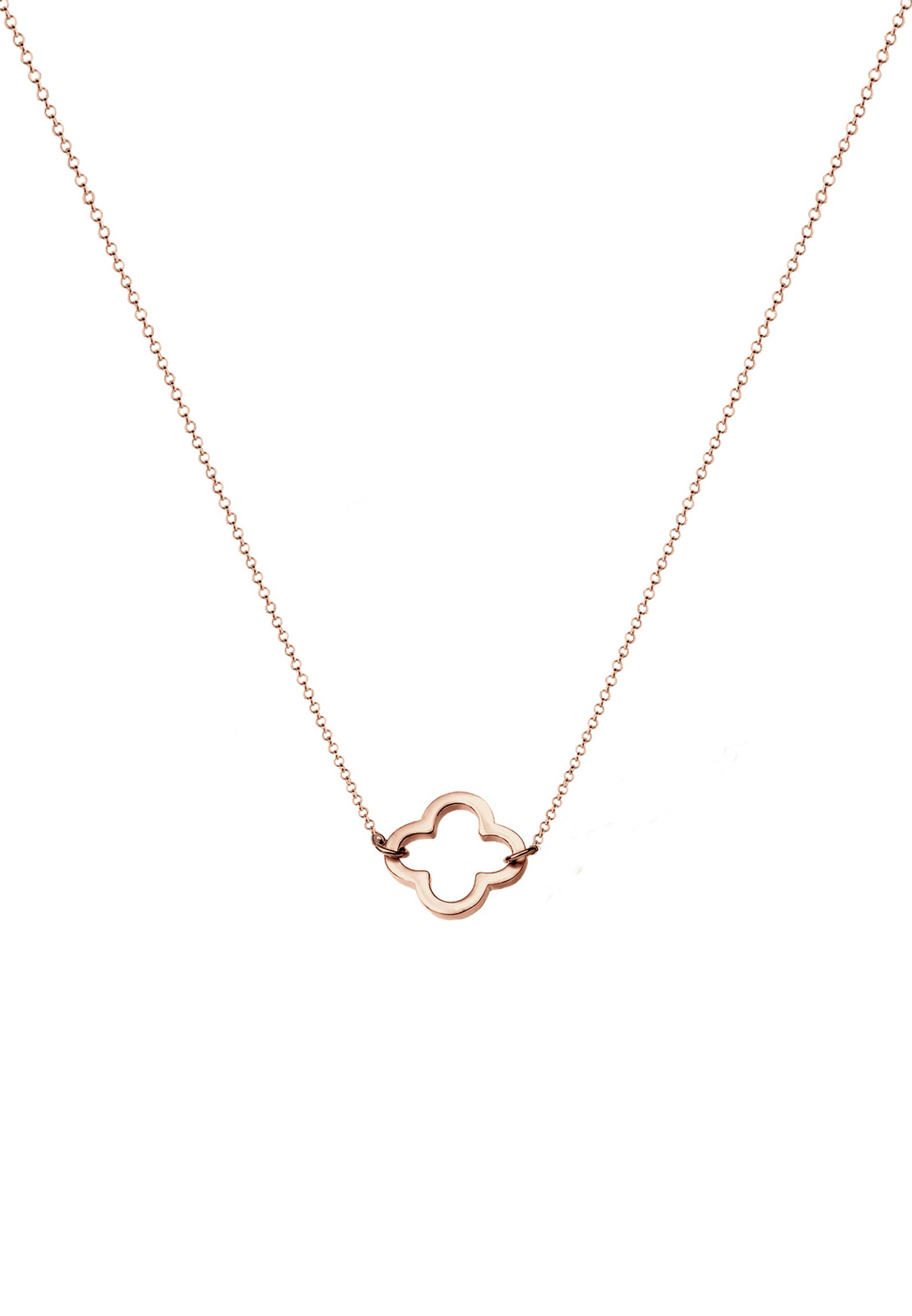 Elli Kette mit Anhänger »Halskette Kleeblatt Glücksbringer Filigran Trend 925 Sterling Silber«
