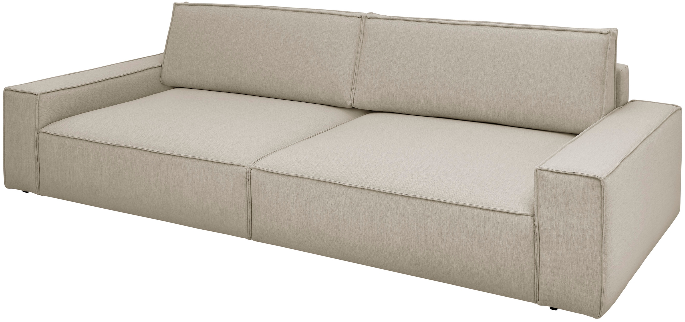 Home affaire Big-Sofa »NEU: SHERWOOD XXL, Big-Sofa (316cm), extra tiefe Sitzfläche 95 cm« bequemer Sitzkomfort, Cord u. Leinenoptik, Kedernaht