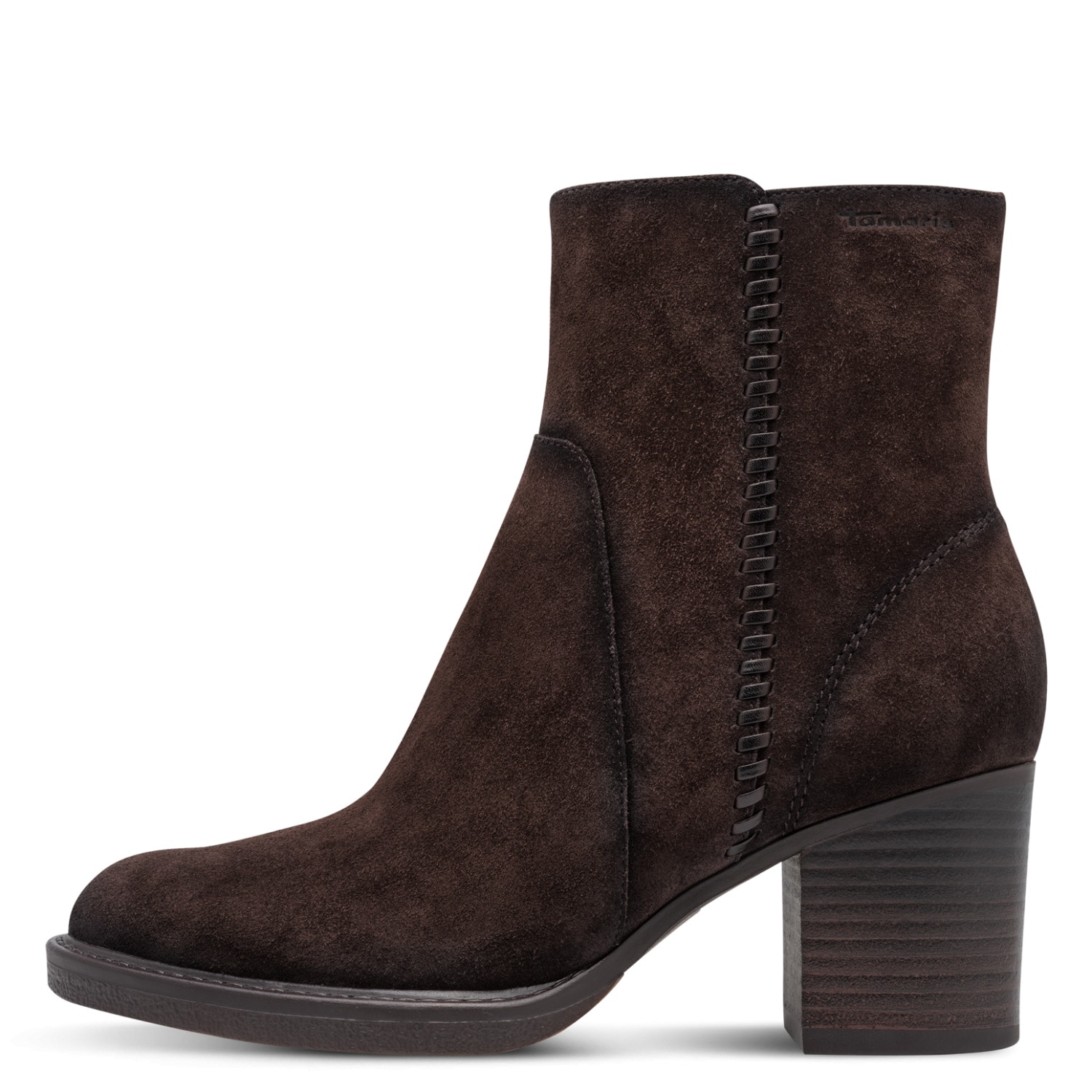 Tamaris Stiefelette  Blockabsatz, Ankleboots mit seitlicher Verzierung