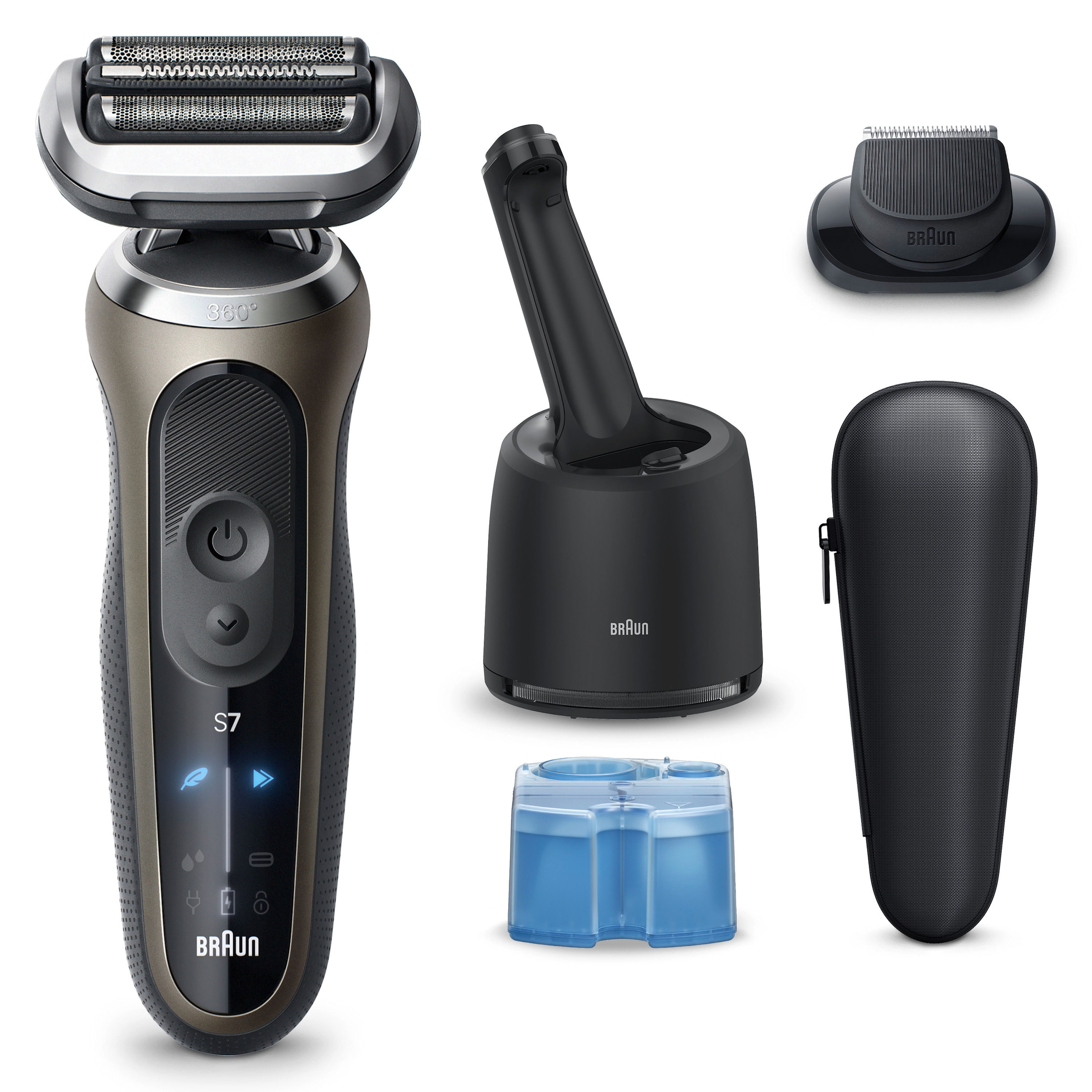 Braun Elektrorasierer »Series 7 72-C7200cc« Reinigungsstation Bis zu 60 min, 4in1 SmartCare Center, +1 Aufsatz, 100% Wasserdicht
