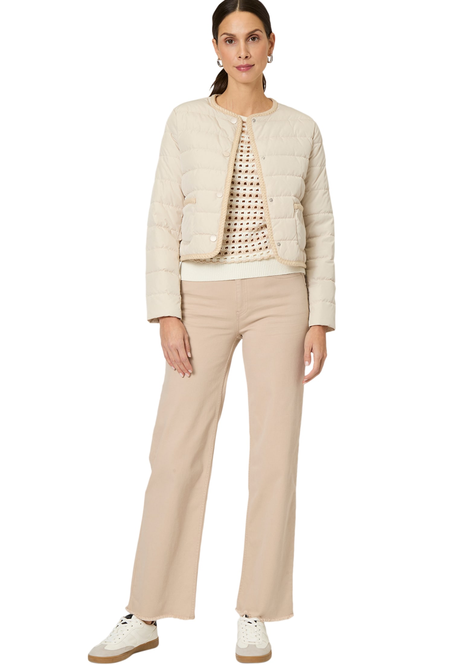 Zero Steppjacke »Steppjacke mit Knopfleiste«