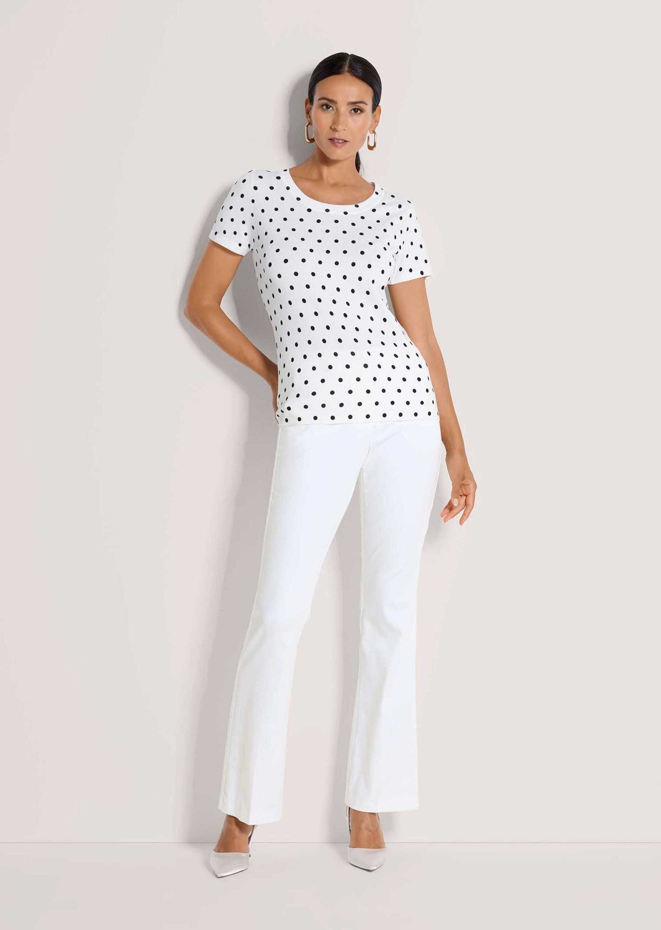 MADELEINE Longpullover »Strickshirt Glattstrickpullover mit Punkte-Print« Punkteprint