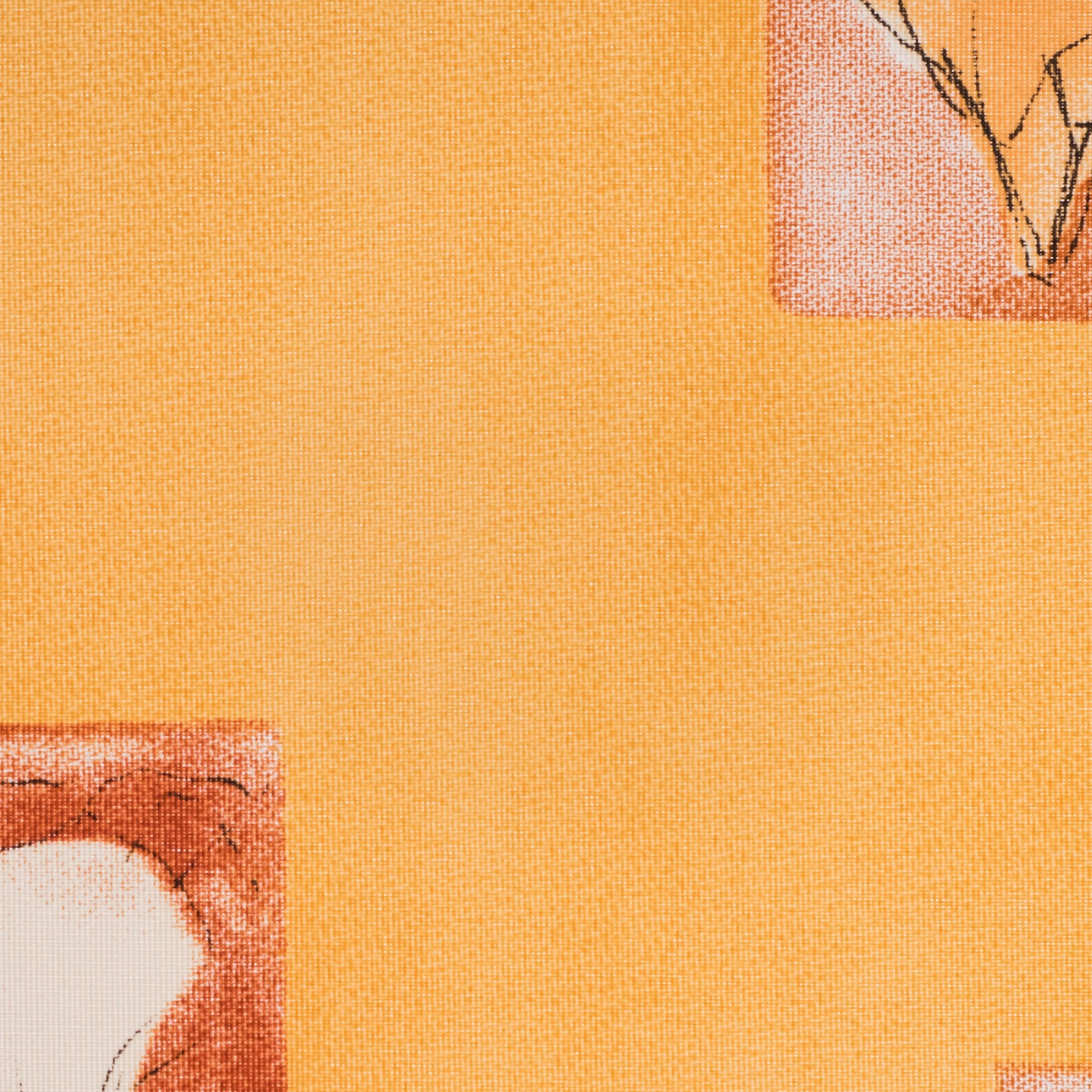 Liedeco Seitenzugrollo »Blumen orange«, Lichtschutz, Sichtschutz, mit Bohren/ohne Bohren, freihängend, Seitenzugrollo, Kettenzugrollo, Dekorrollo - Blumen orange