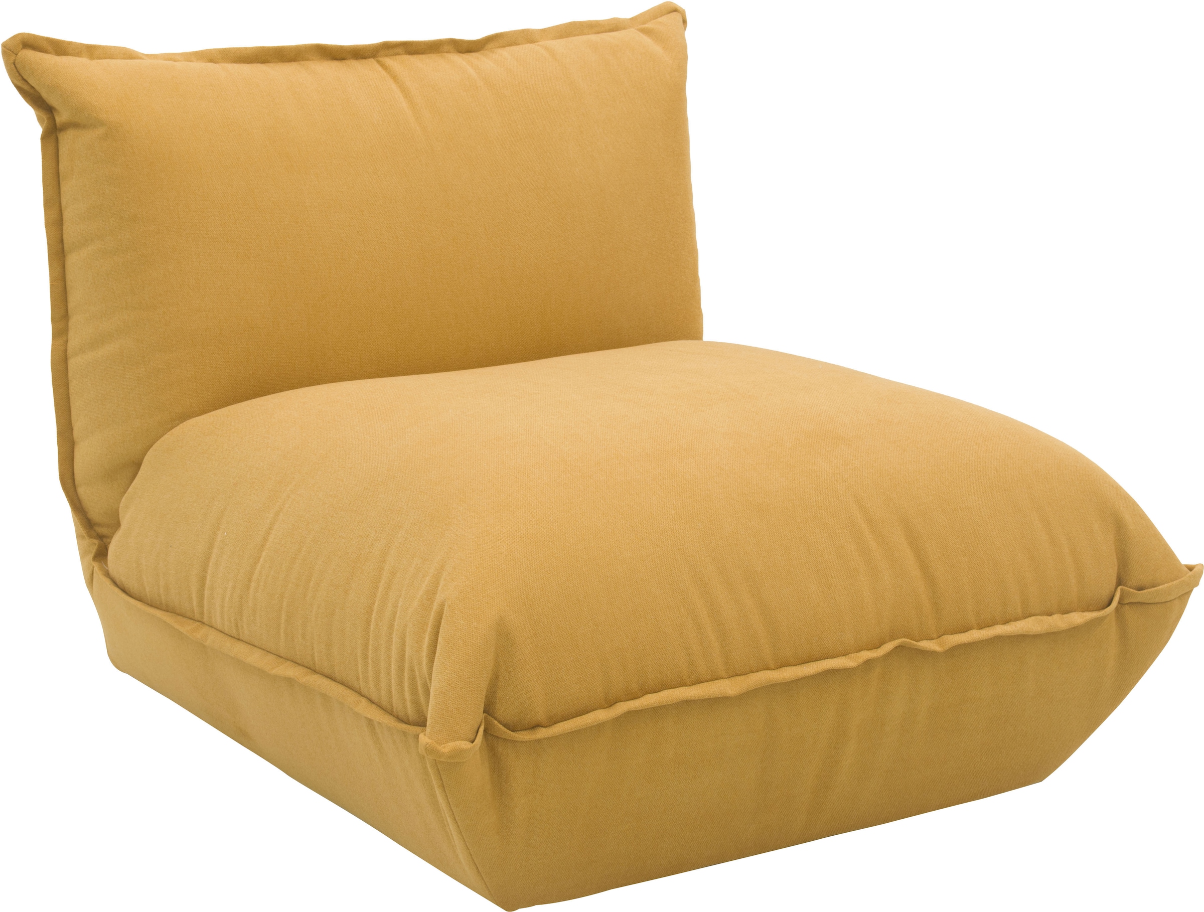 DOMO collection Sessel »Nantes Loungesessel, Wohlfühlsessel« hochwertig gepolstert mit Federkern, Struktur weich, mango