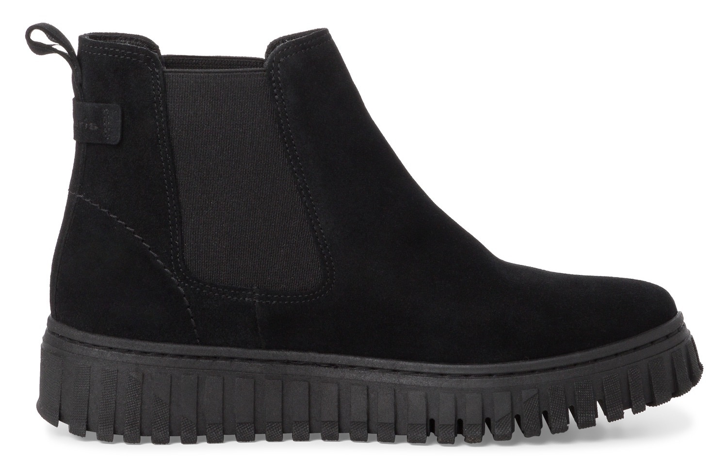 Tamaris Chelseaboots, Plateau, Stiefelette, Boots mit beidseitigem Stretcheinsatz