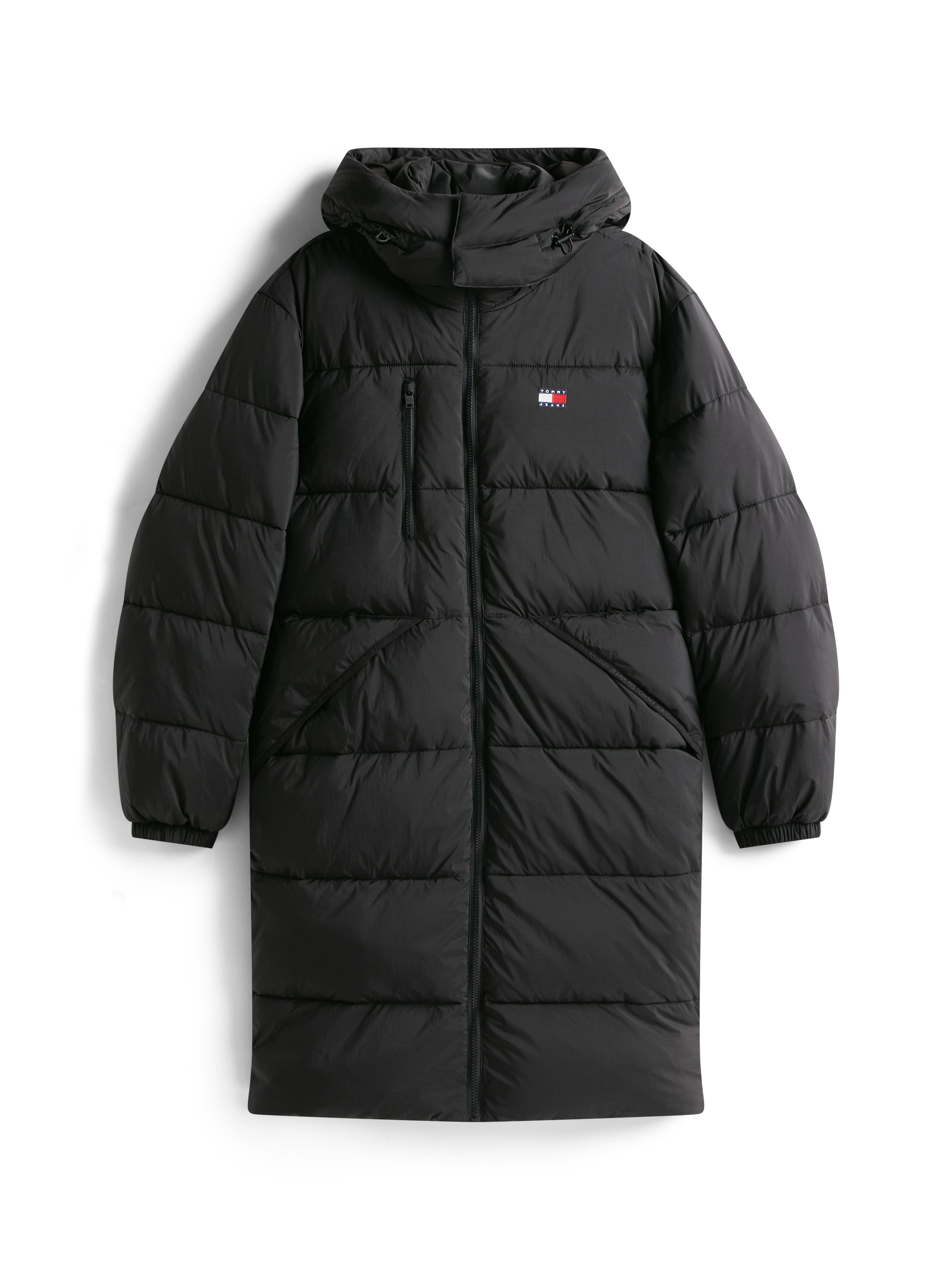Tommy Jeans Steppmantel »VAIL MAXI PARKA« Regular fit mit abnehmbarer Kapuze