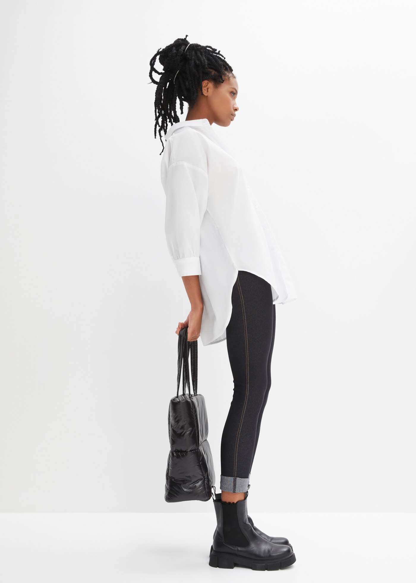 bonprix Leggings »Leggings in Jeansoptik aus Baumwoll-Mix«  Leggings in Jeansoptik aus Baumwoll-Mix