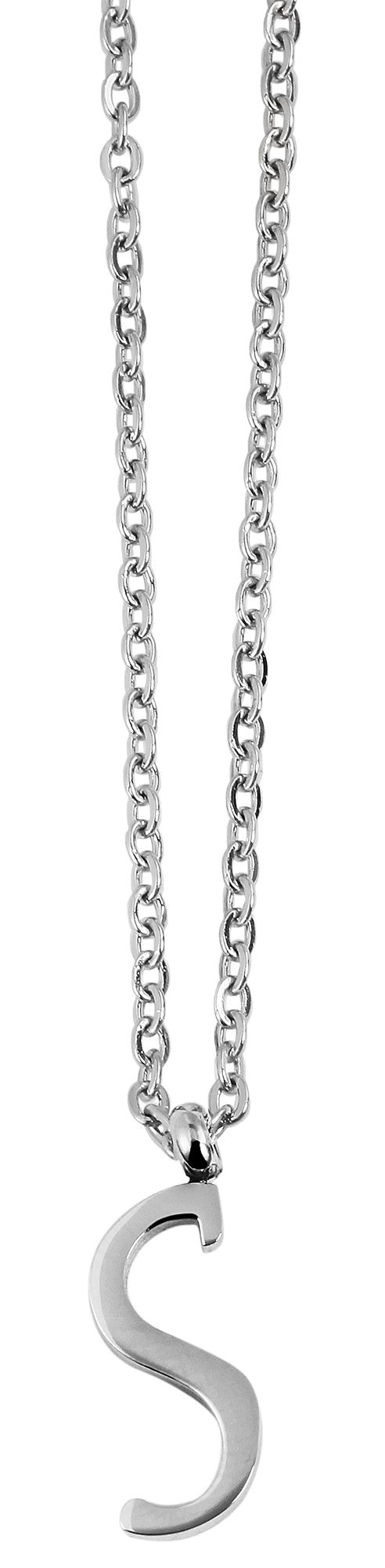 Adelia´s Kette ohne Anhänger »Unisex Halskette mit Anhänger ¿ Buchstabe S aus Edelstahl«