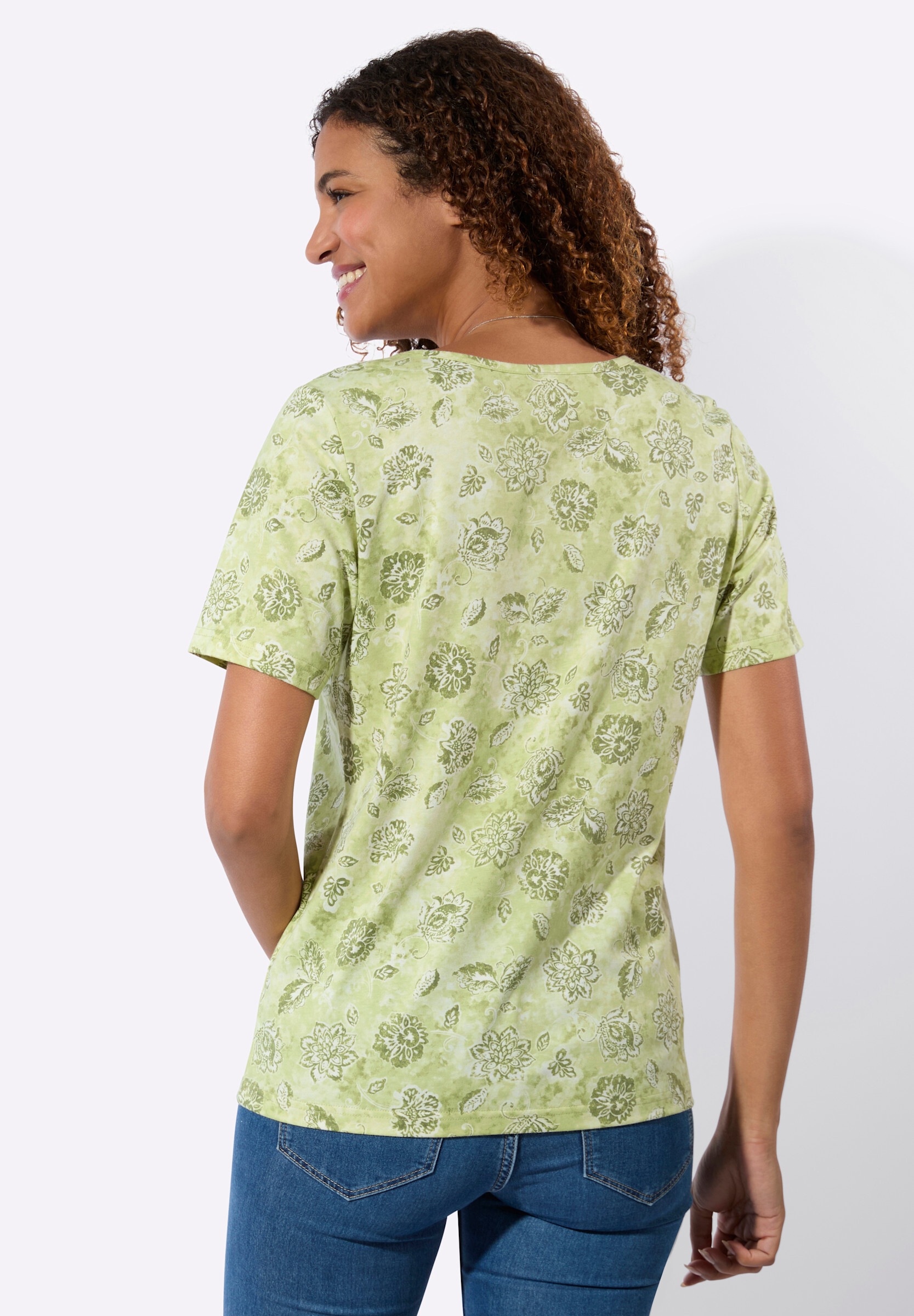 Witt T-Shirt »Rundhals-Shirt Tunikashirt mit Biesenverzierung«