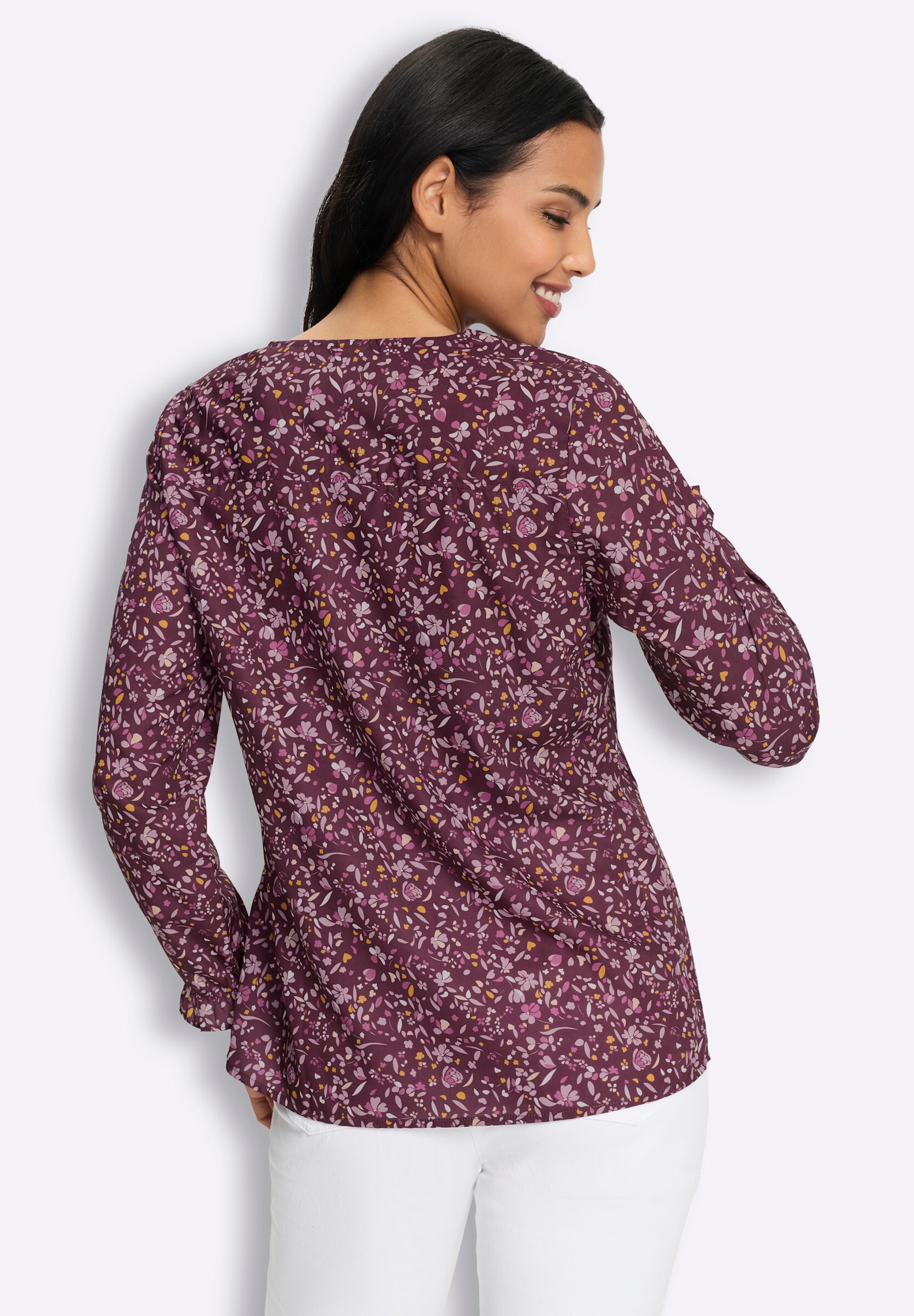 Sieh an! Schlupfbluse »Langarm-Bluse Schlupfbluse«