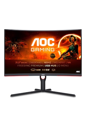 AOC Curved-Gaming-Monitor »CQ32G3SU/BK«, 80 cm/32 Zoll, 2560 x 1440 px, 1 ms... kaufen
