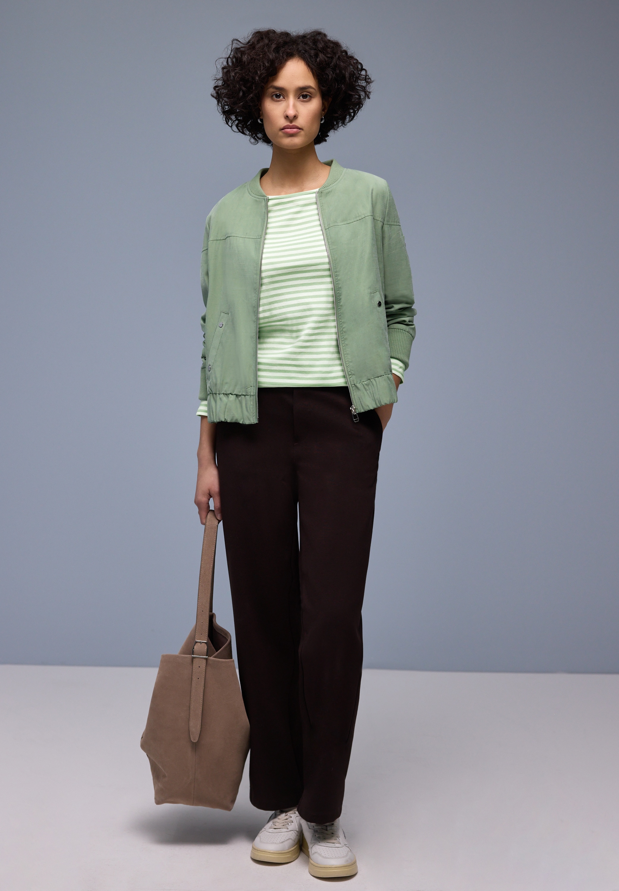 STREET ONE Langarmshirt in Streifen-Optik