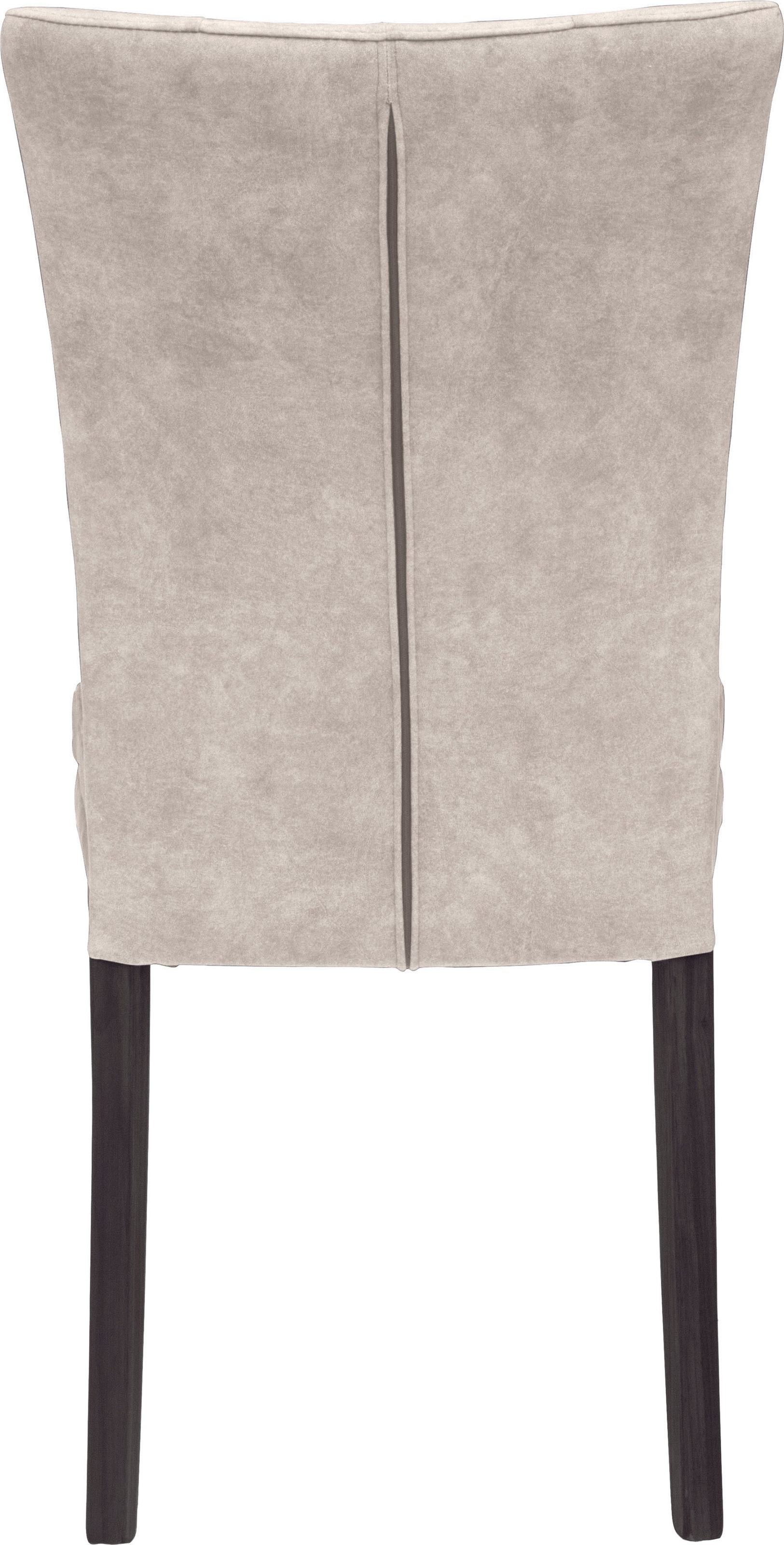 Home affaire 4-Fußstuhl »Colorado«, (Set), 2 St., Samtvelours, Beine aus Buche, wengefarben lackiert, Im 2er, 4er oder 6er-Set
