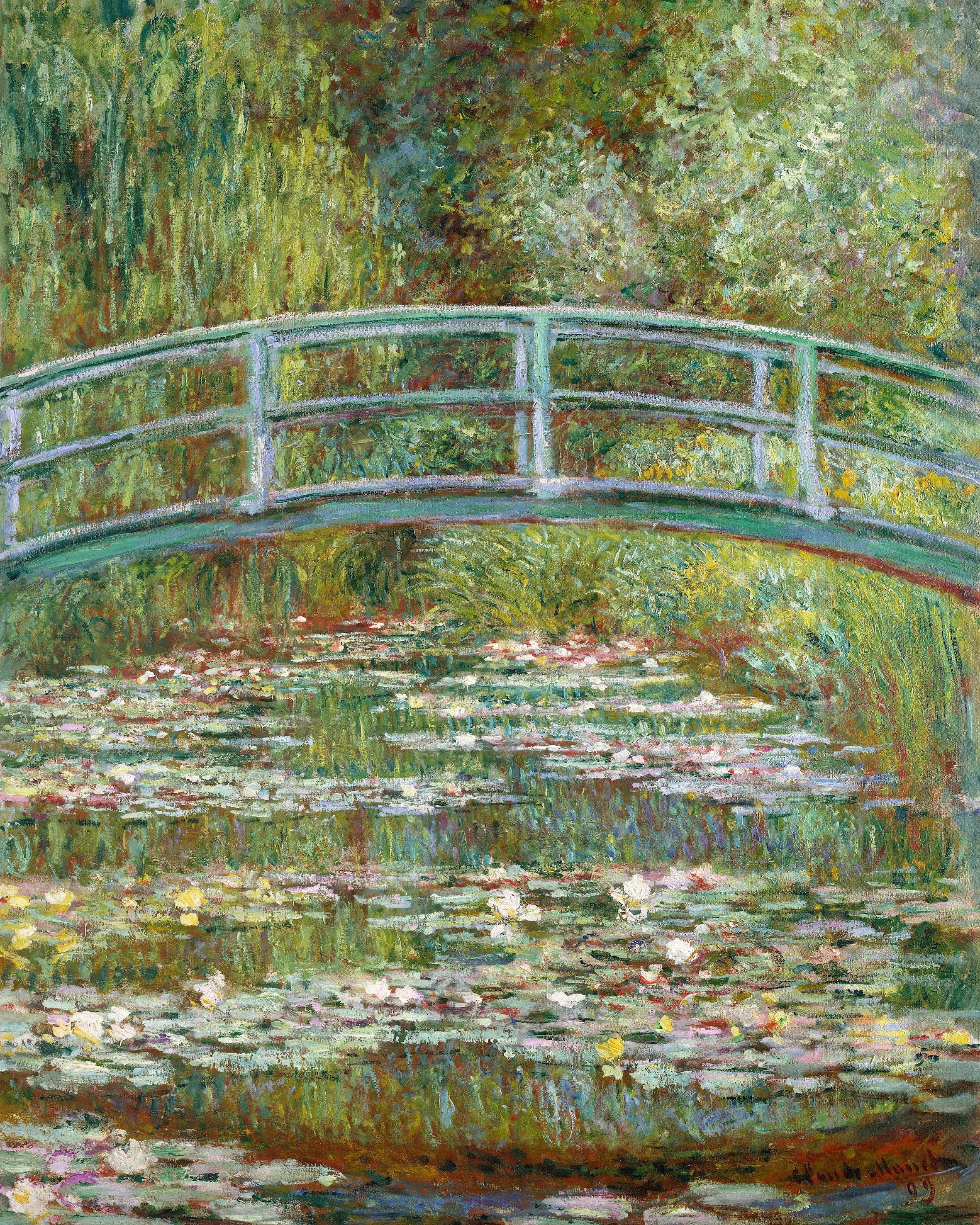 Home affaire Kunstdruck »MONET / Die japanische Brücke«, (auf Leinwand 60/3,5/80 cm)