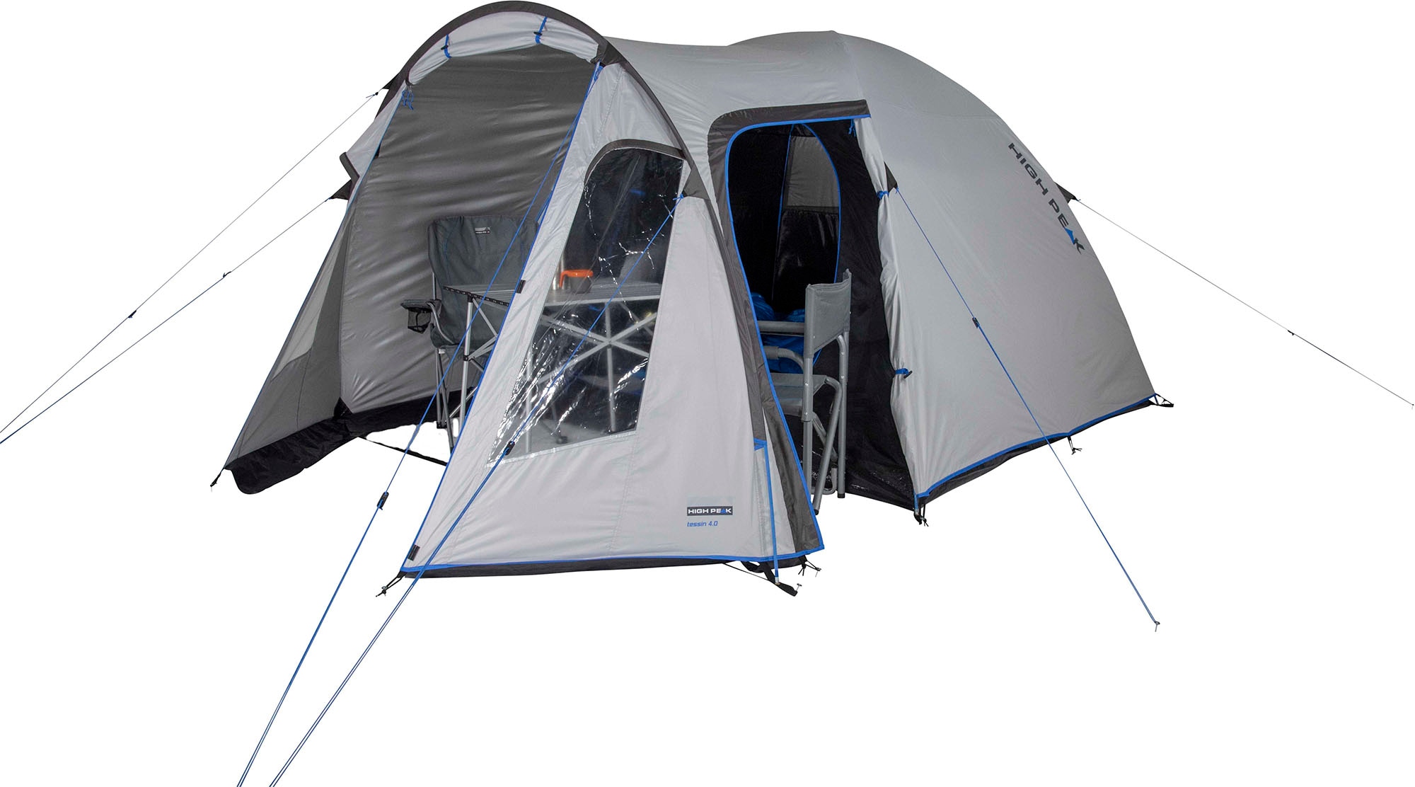 High Peak Kuppelzelt »Zelt Tessin 5.0«, 5 Personen, (mit Transporttasche)