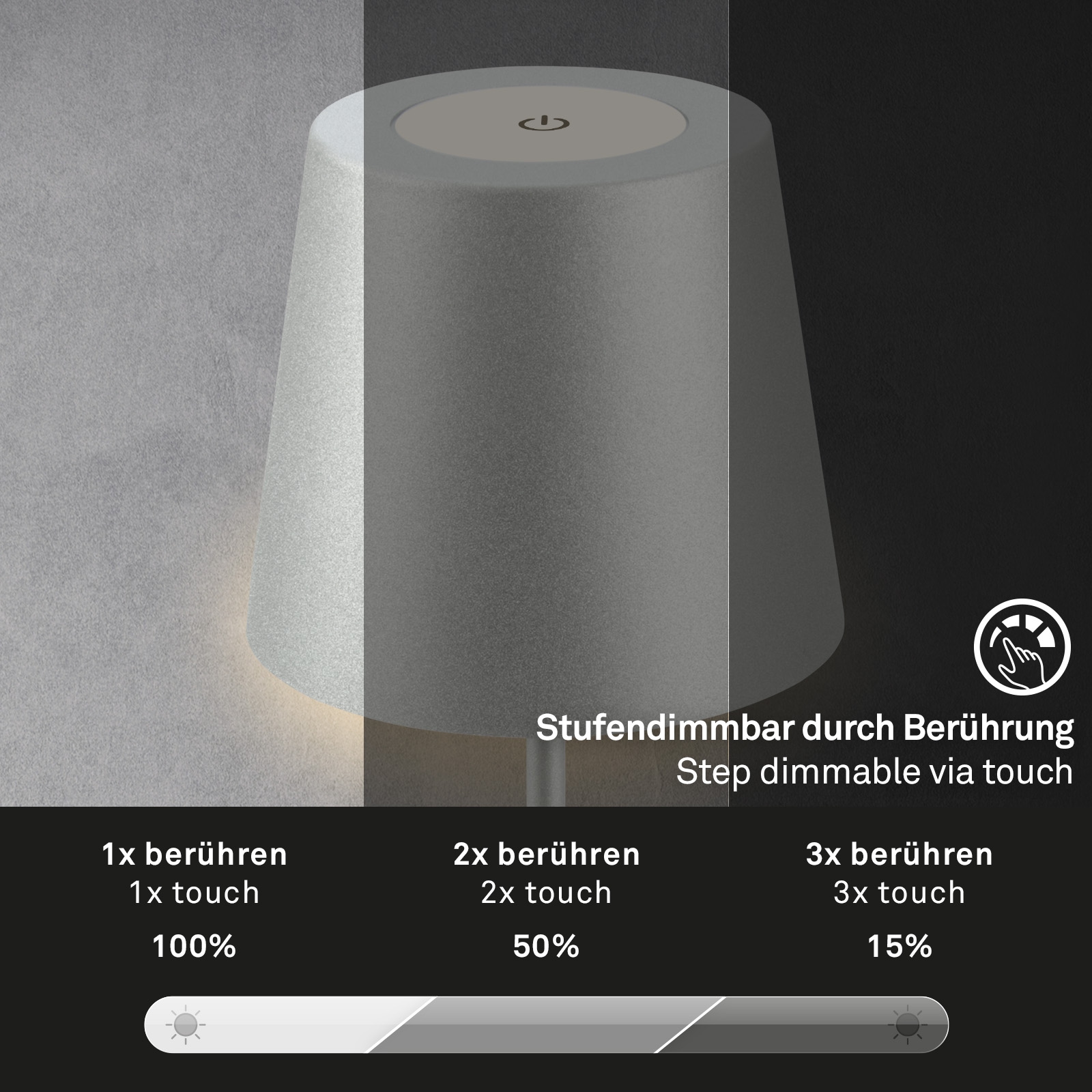 Briloner Leuchten LED Außen-Tischleuchte »Coloris«