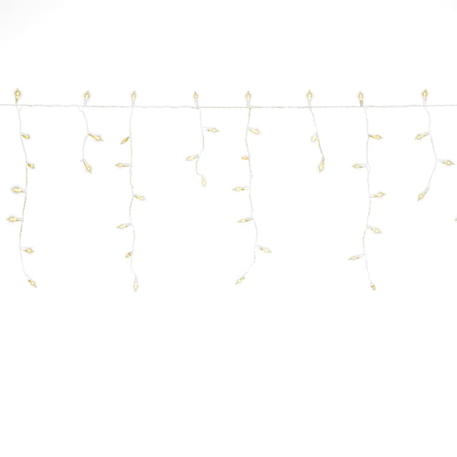 KONSTSMIDE LED-Lichtervorhang »Weihnachtsdeko aussen«, 200 St.-flammig, LED  Eisregen Lichtervorhang, 200 bernsteinfarbene Dioden im OTTO Online Shop