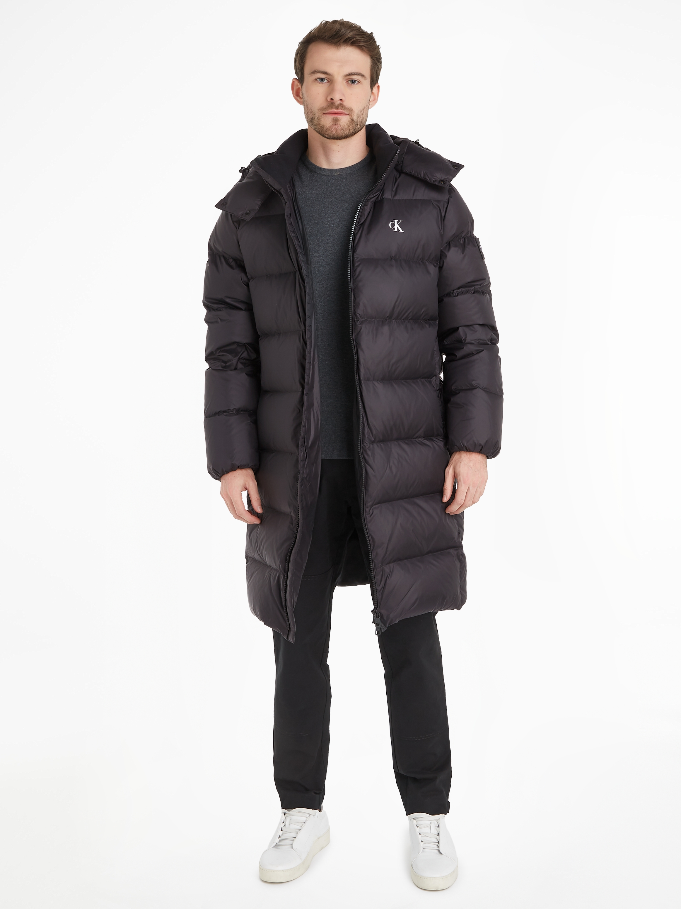Outdoorjacke »ESSENTIALS DOWN LONG PARKA«, mit Kapuze