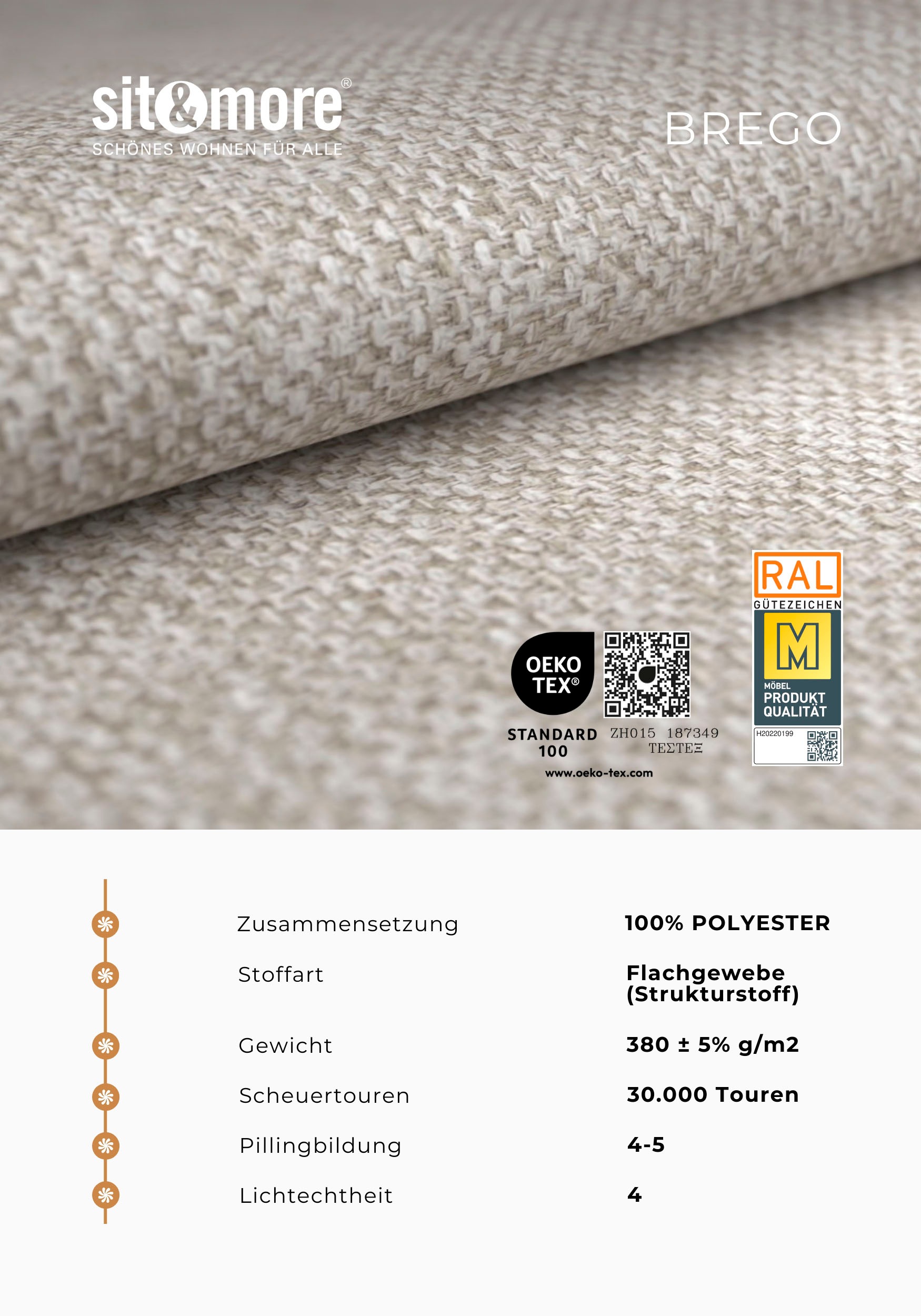 sit&more Ecksofa »Montego L-Form, B: 255 cm« wahlweise mit Bettfunktion und Schubkasten