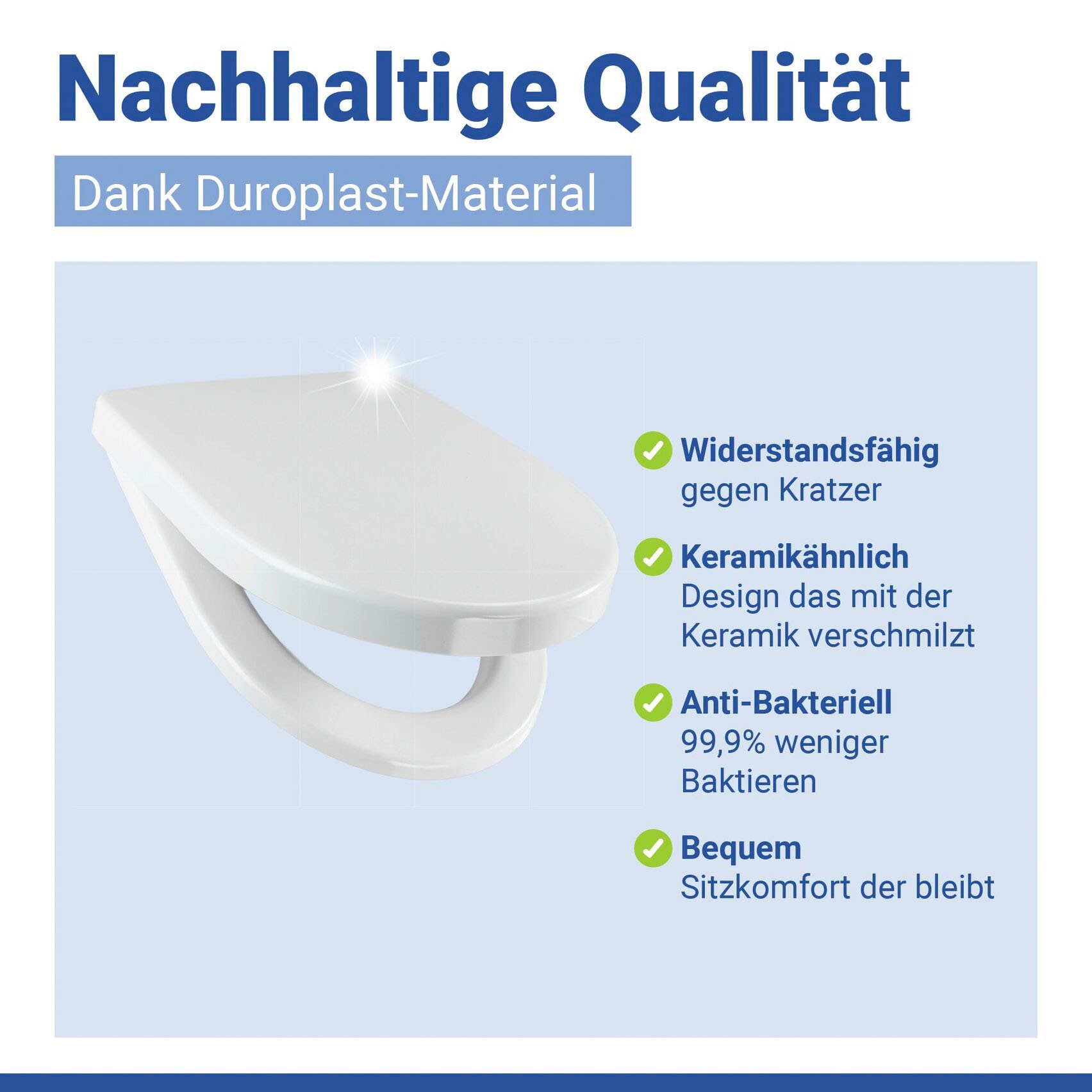 WENKO WC-Sitz »Sindia« belastbar mit bis zu 300 kg